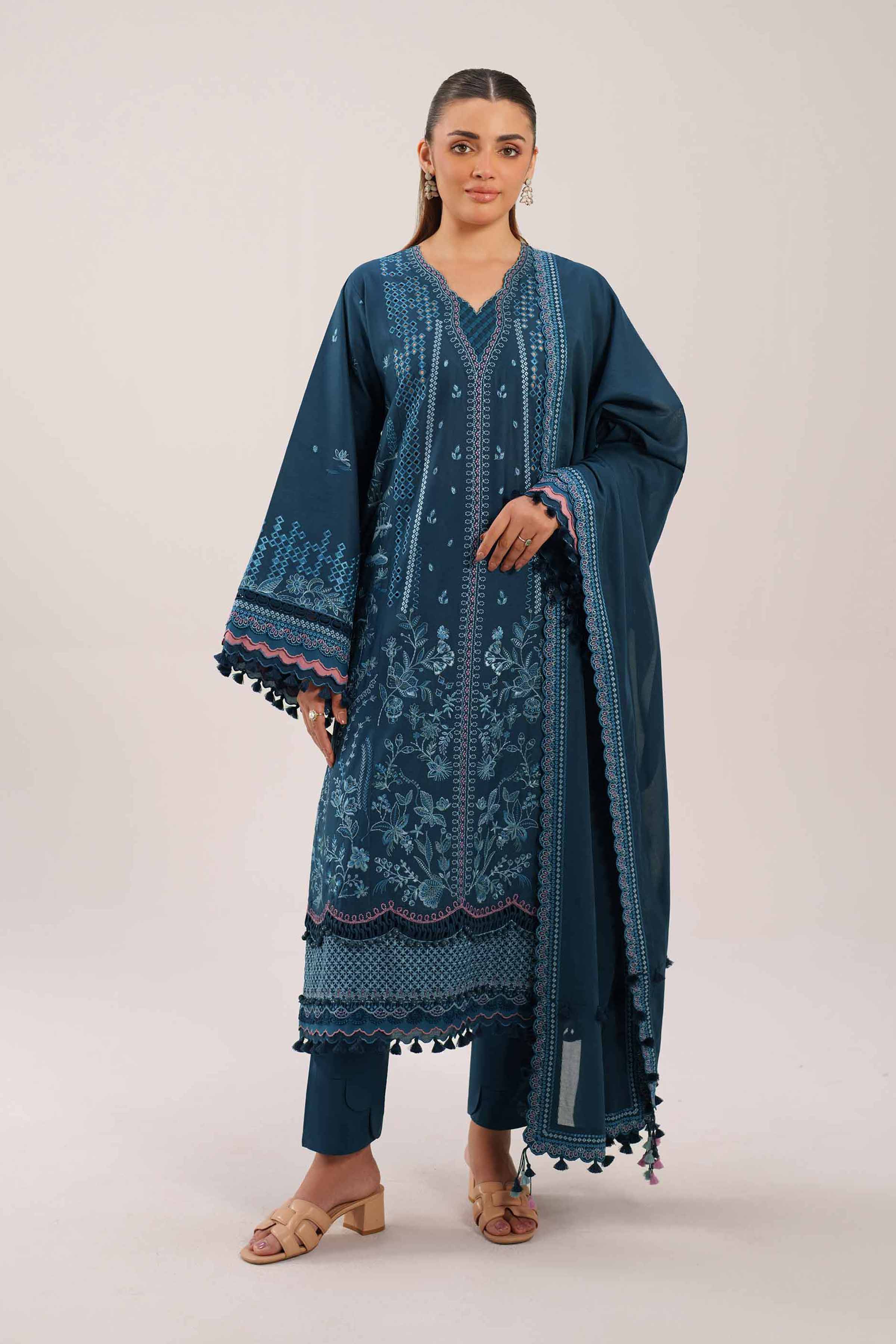 3 Piece - Embroidered Suit - 42601293 for Women - Unstitched Collection | Nishat | Shop Online