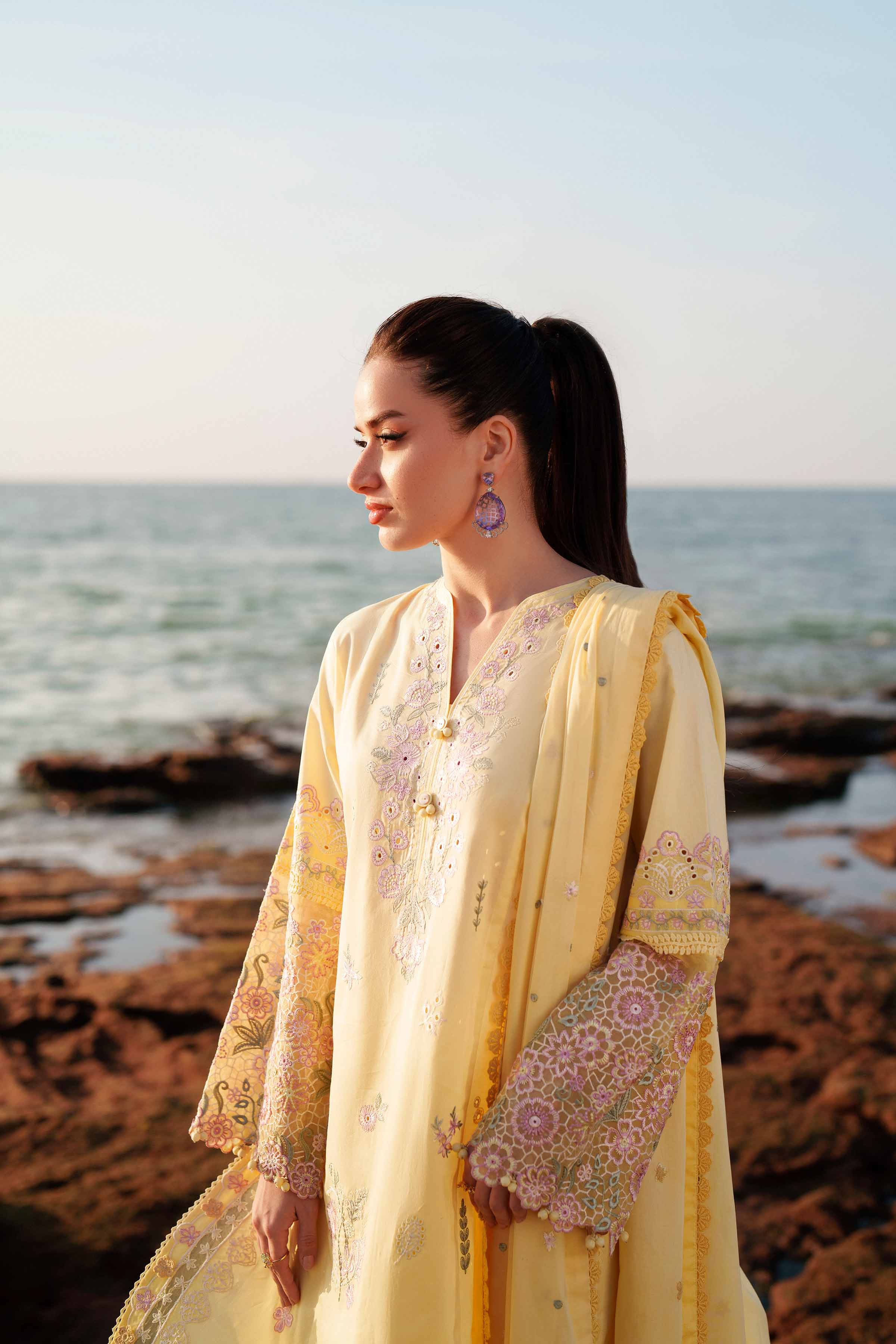 3 Piece - Embroidered Suit - 42601295 for Women - Unstitched Collection | Nishat | Shop Online