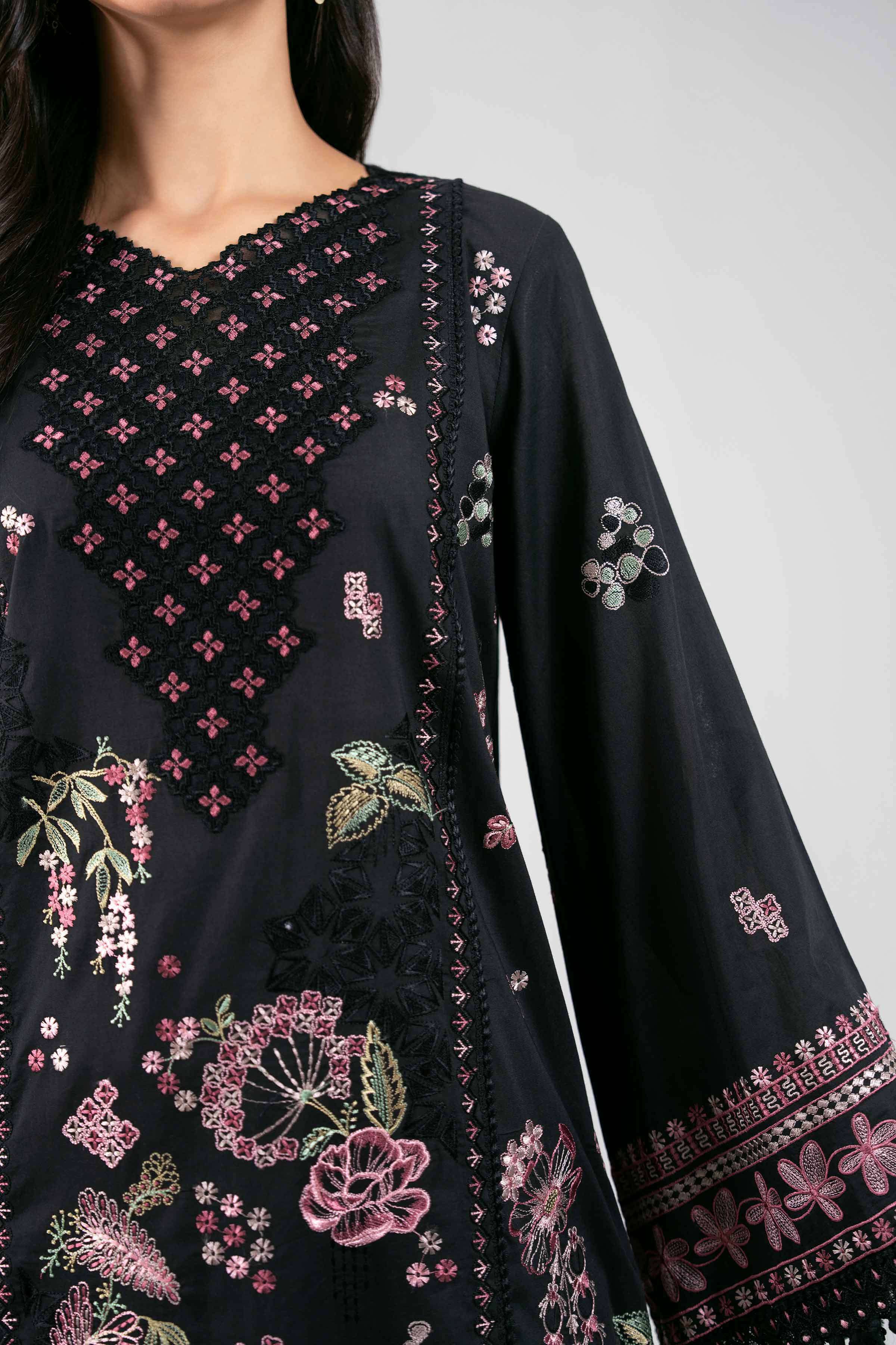 3 Piece - Embroidered Suit - 42601299 for Women - Unstitched Collection | Nishat | Shop Online