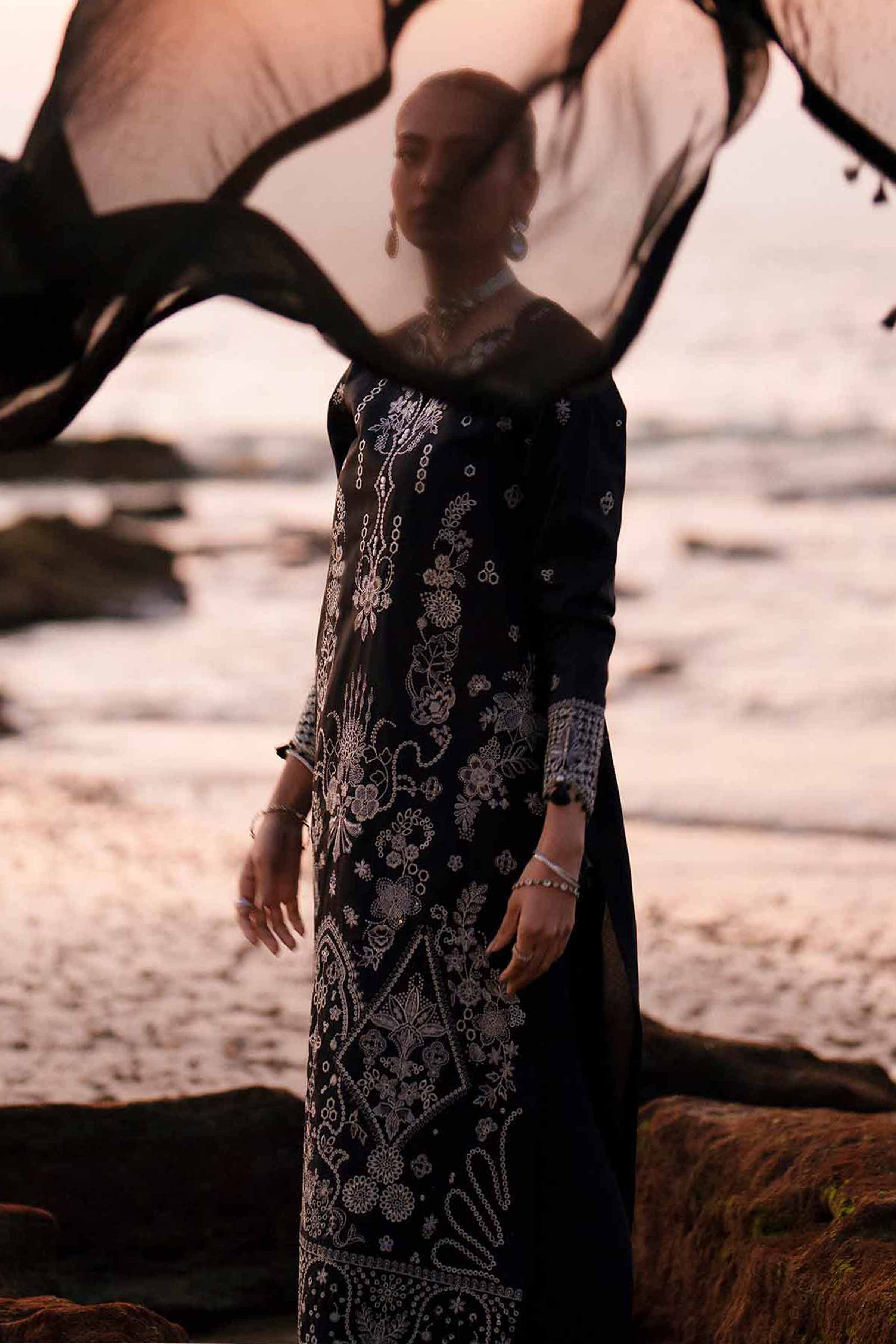 3 Piece - Embroidered Suit - 42601302 for Women - Unstitched Collection | Nishat | Shop Online