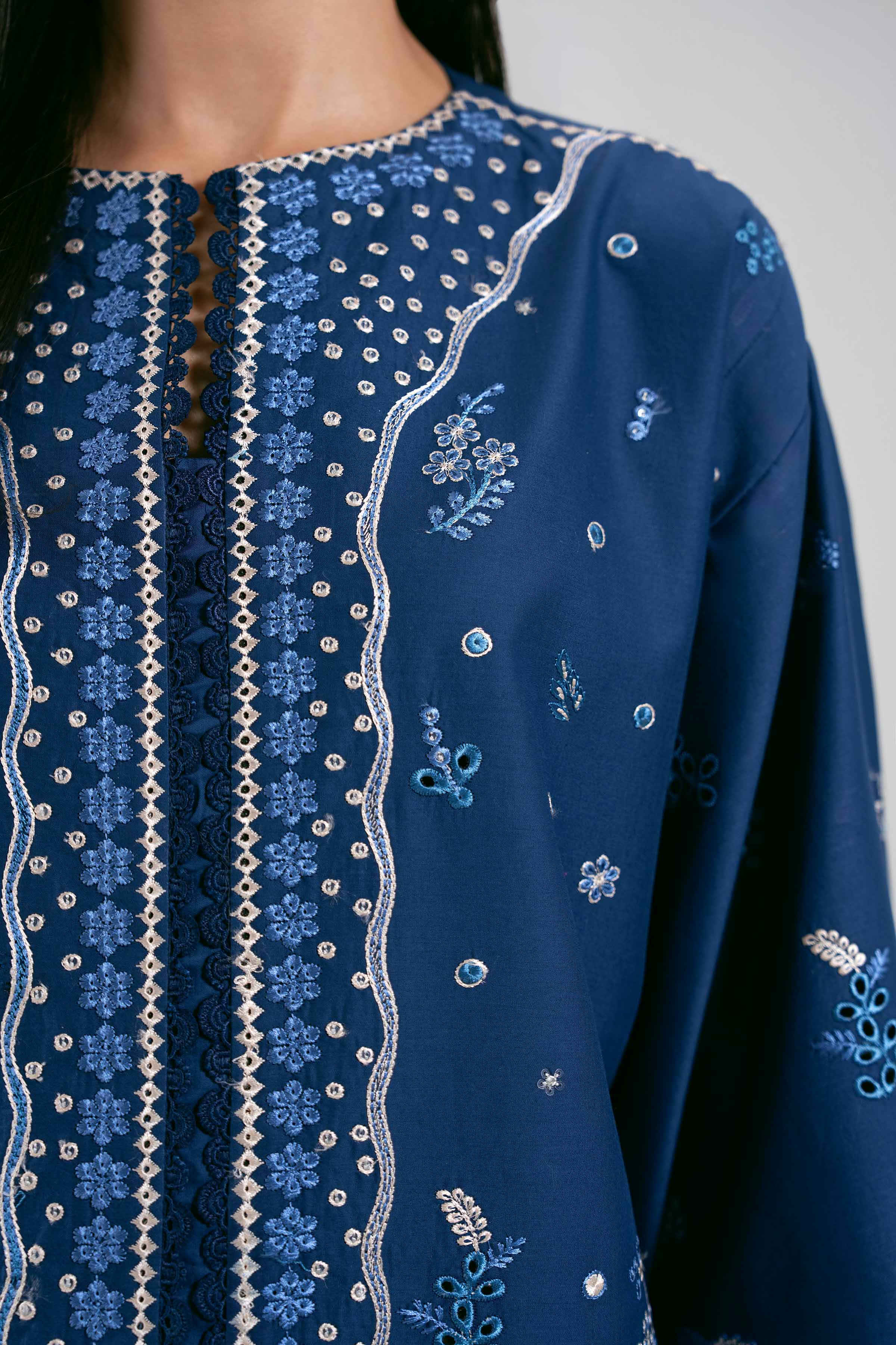 3 Piece - Embroidered Suit - 42601303 for Women - Unstitched Collection | Nishat | Shop Online