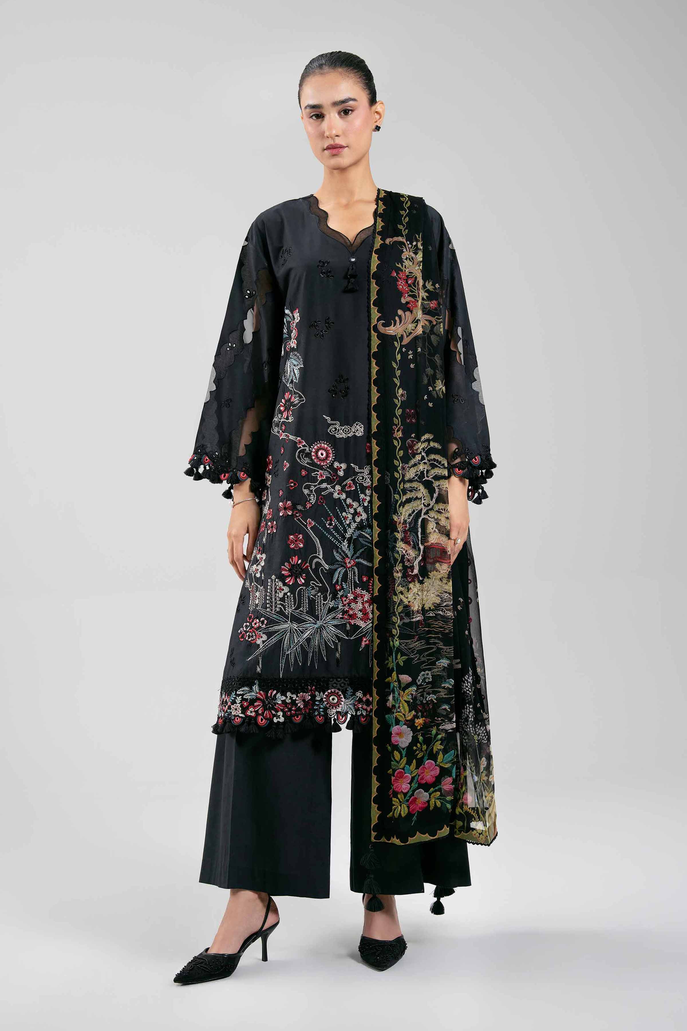 3 Piece - Embroidered Suit - 42601304 for Women - Unstitched Collection | Nishat | Shop Online