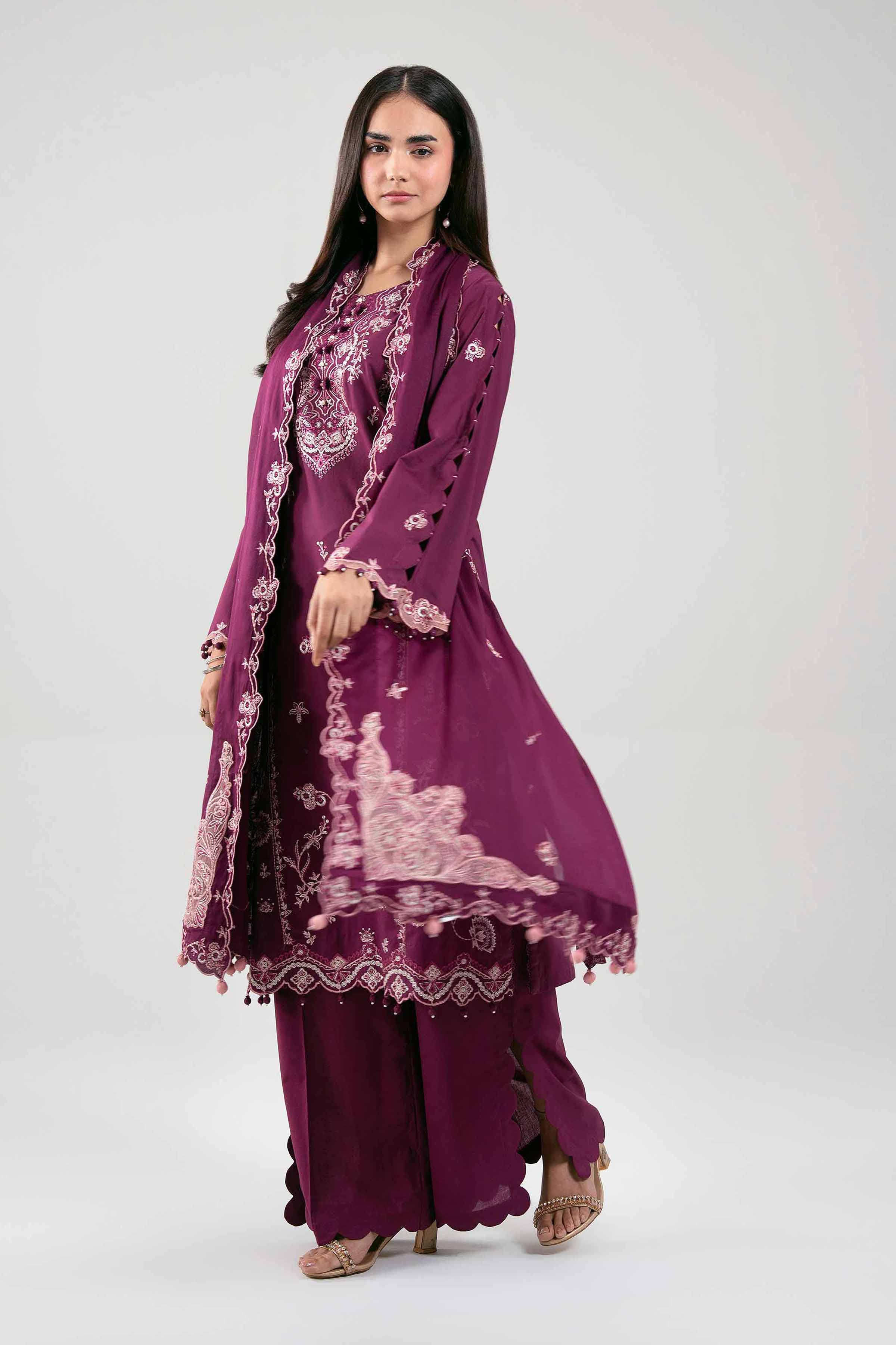 3 Piece - Embroidered Suit - 42601307 for Women - Unstitched Collection | Nishat | Shop Online