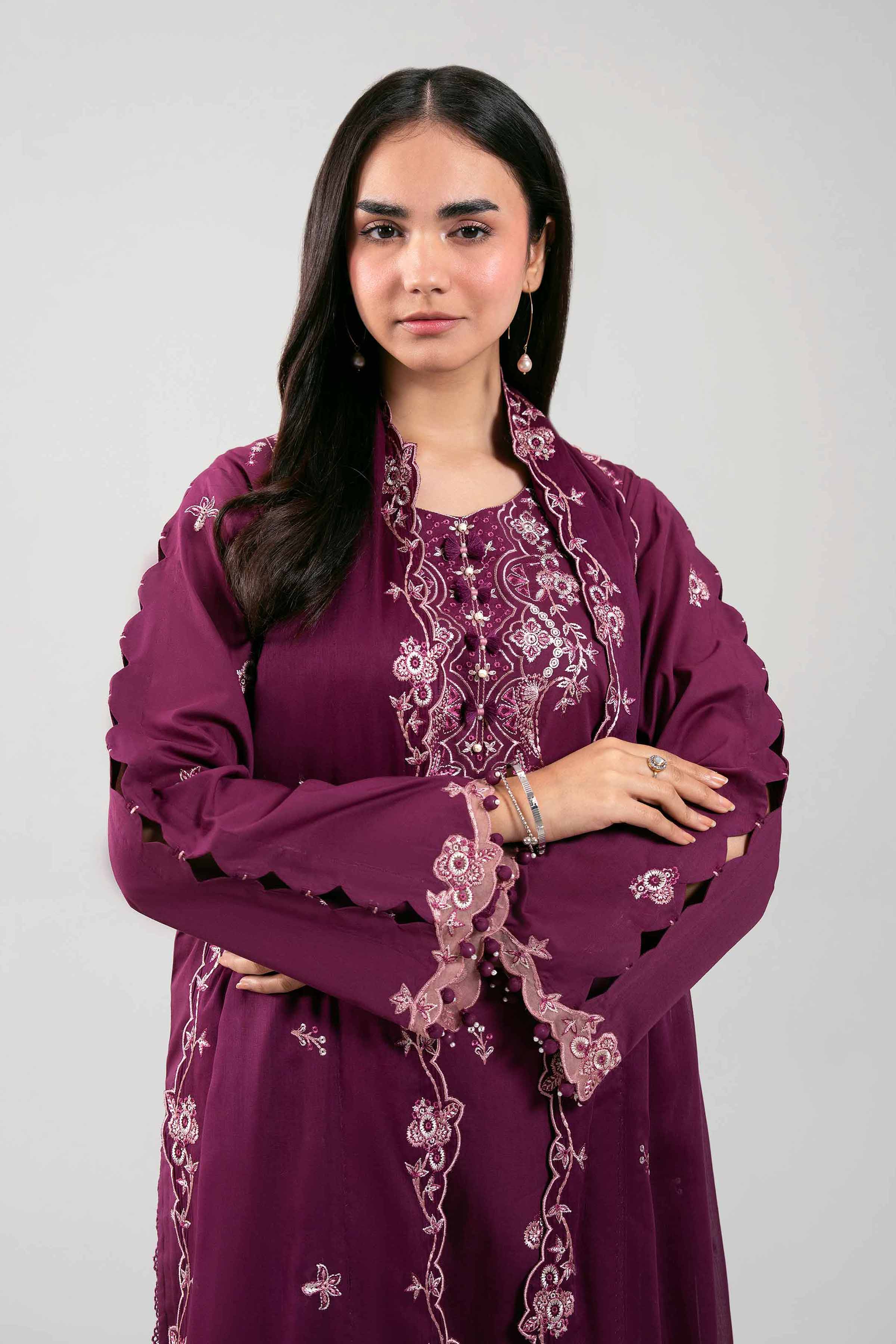 3 Piece - Embroidered Suit - 42601307 for Women - Unstitched Collection | Nishat | Shop Online