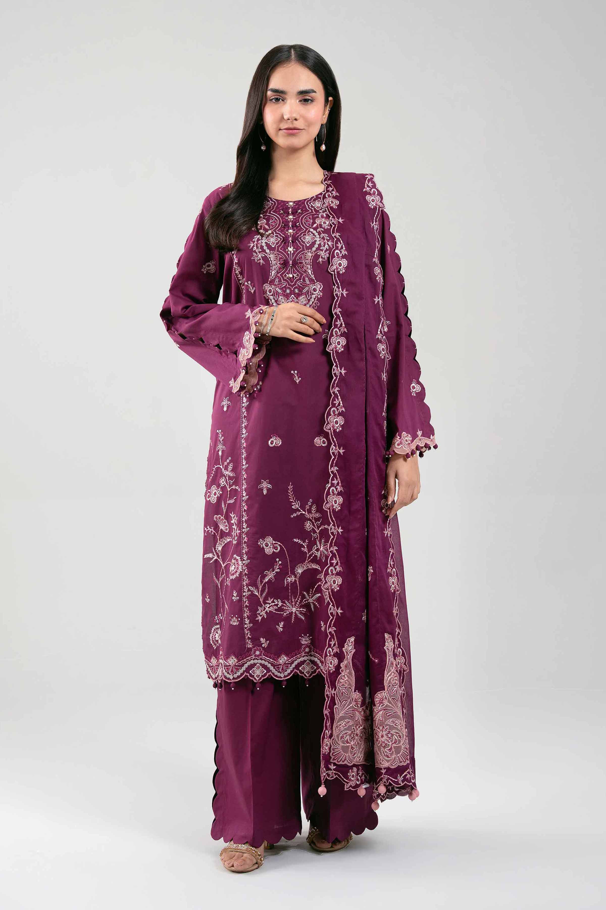 3 Piece - Embroidered Suit - 42601307 for Women - Unstitched Collection | Nishat | Shop Online