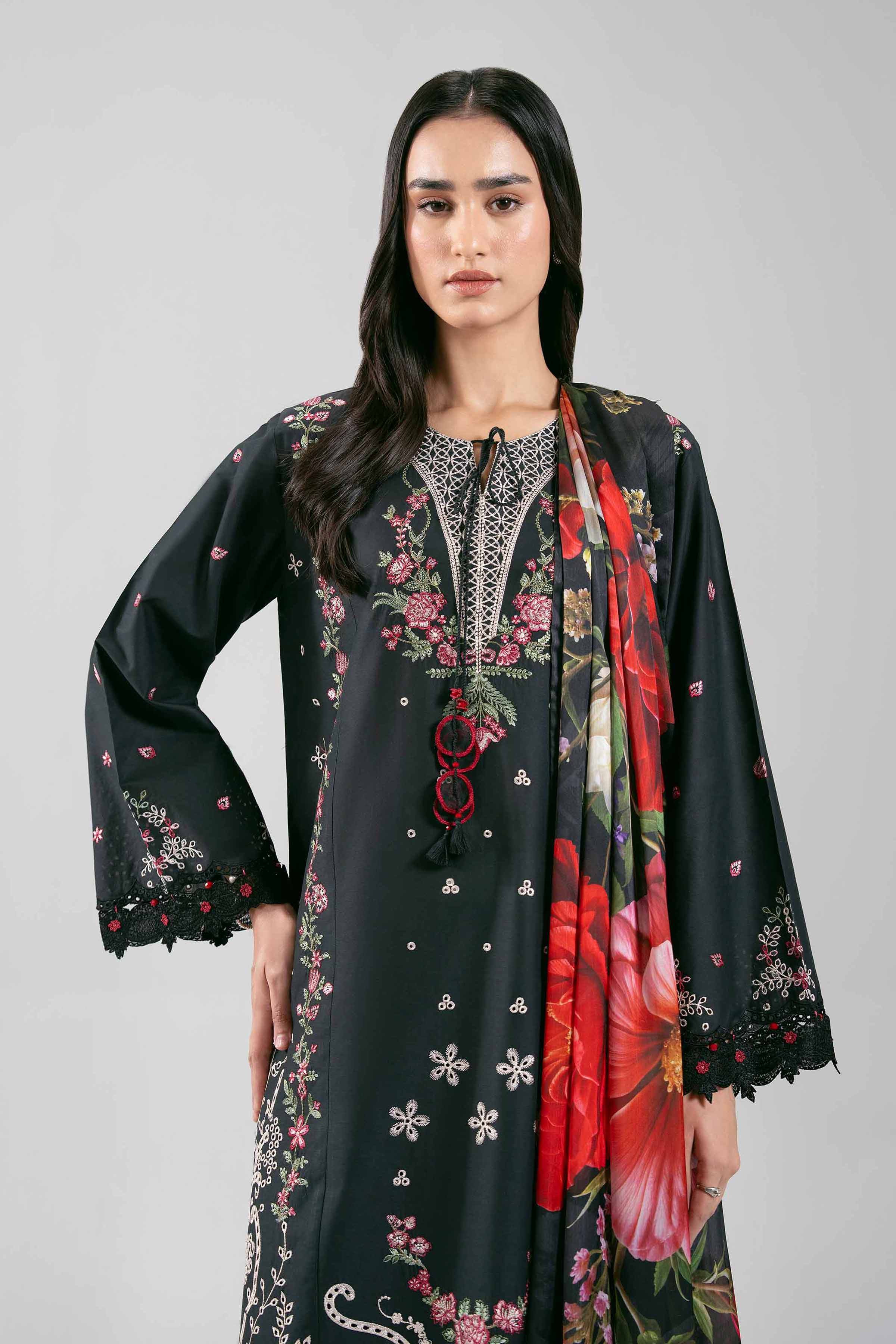 3 Piece - Digital Printed Embroidered Suit - 42601308 for Women - Unstitched Collection | Nishat | Shop Online