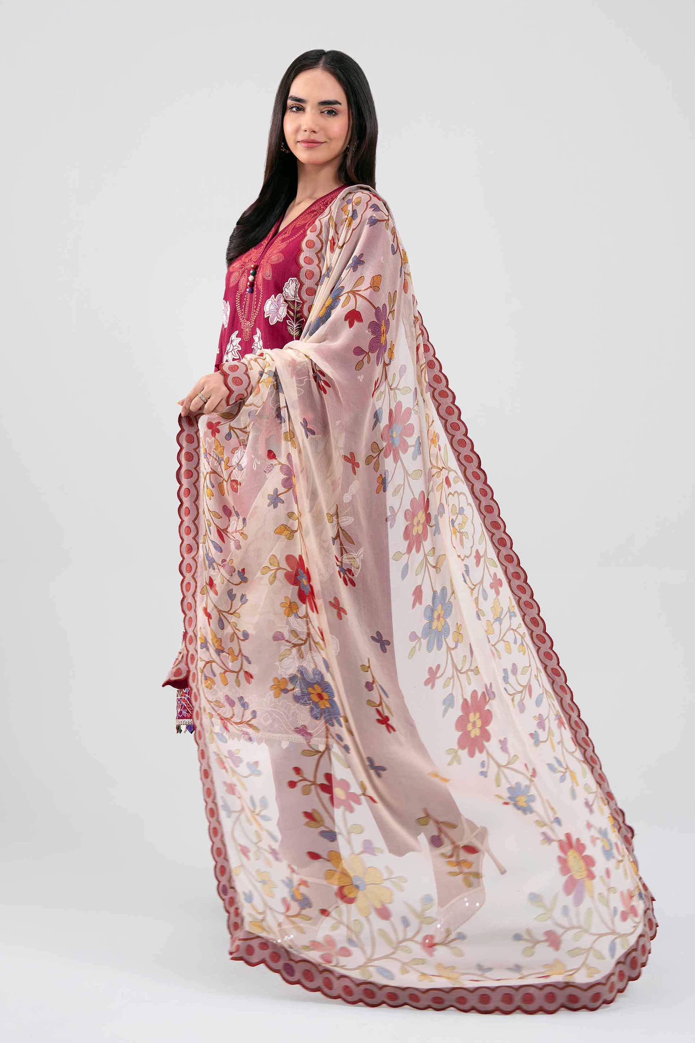 3 Piece - Digital Printed Embroidered Suit - 42601313 for Women - Unstitched Collection | Nishat | Shop Online
