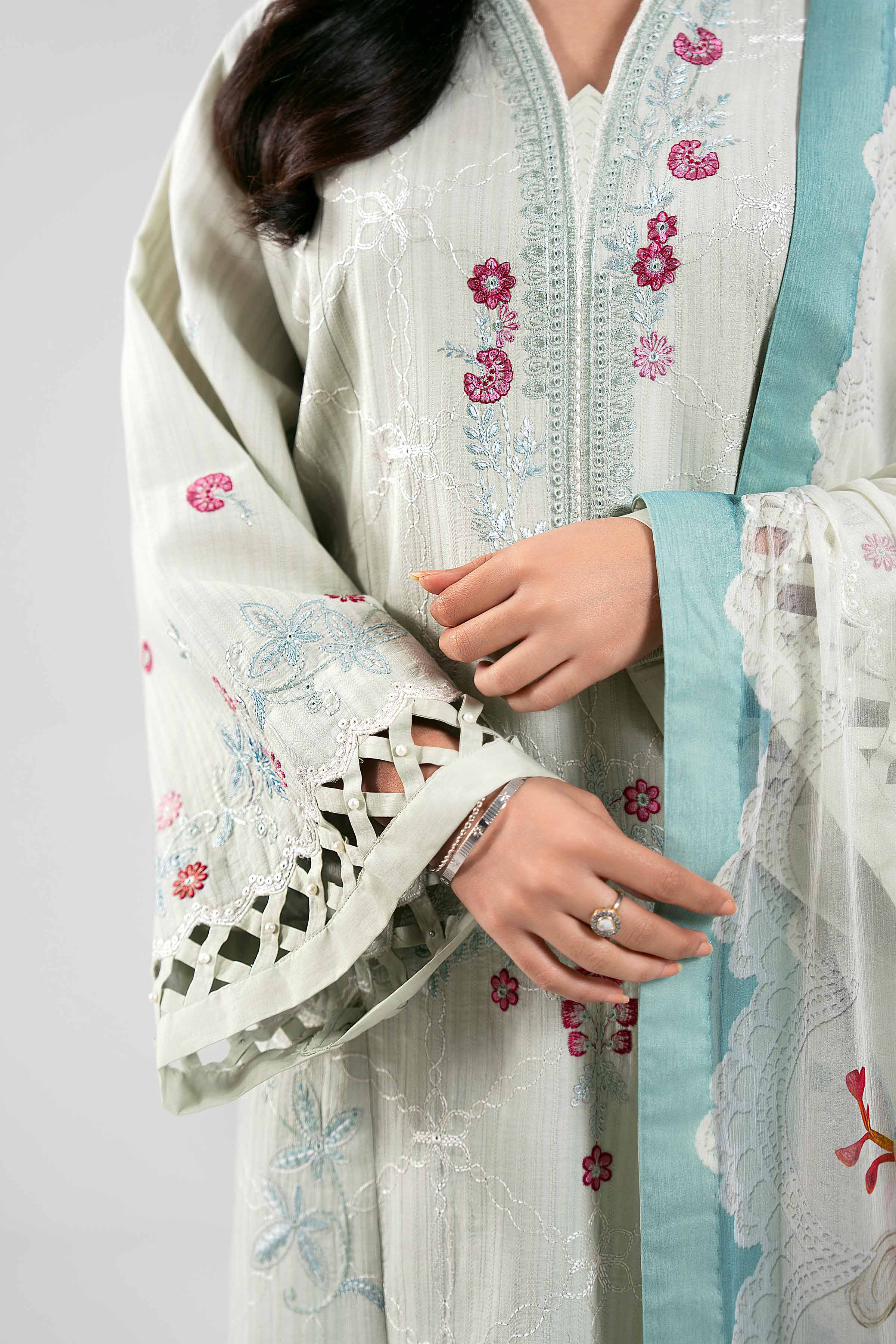 3 Piece - Digital Printed Embroidered Suit - 42601315 for Women - Unstitched Collection | Nishat | Shop Online