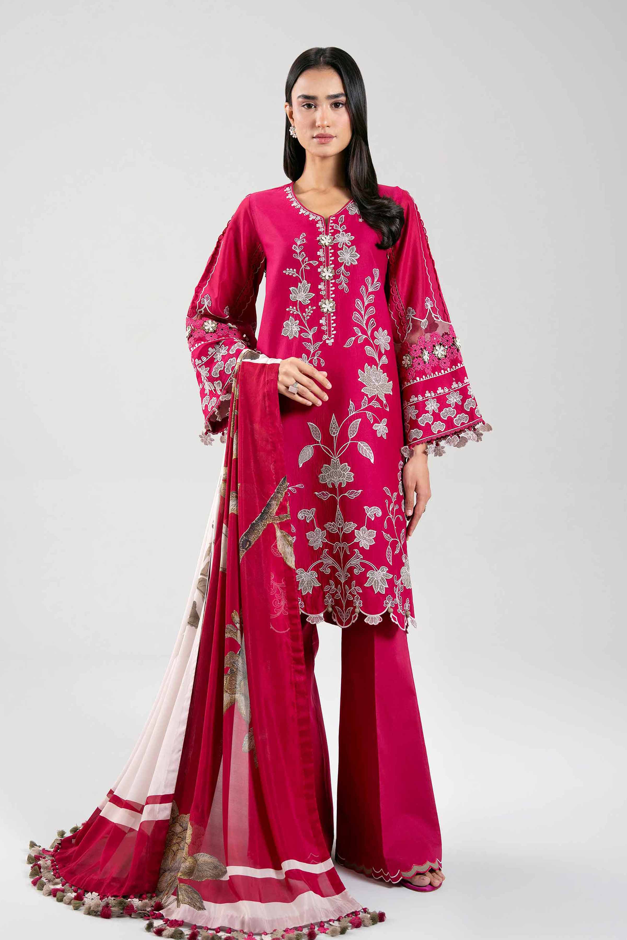 3 Piece - Embroidered Suit - 42601316 for Women - Unstitched Collection | Nishat | Shop Online