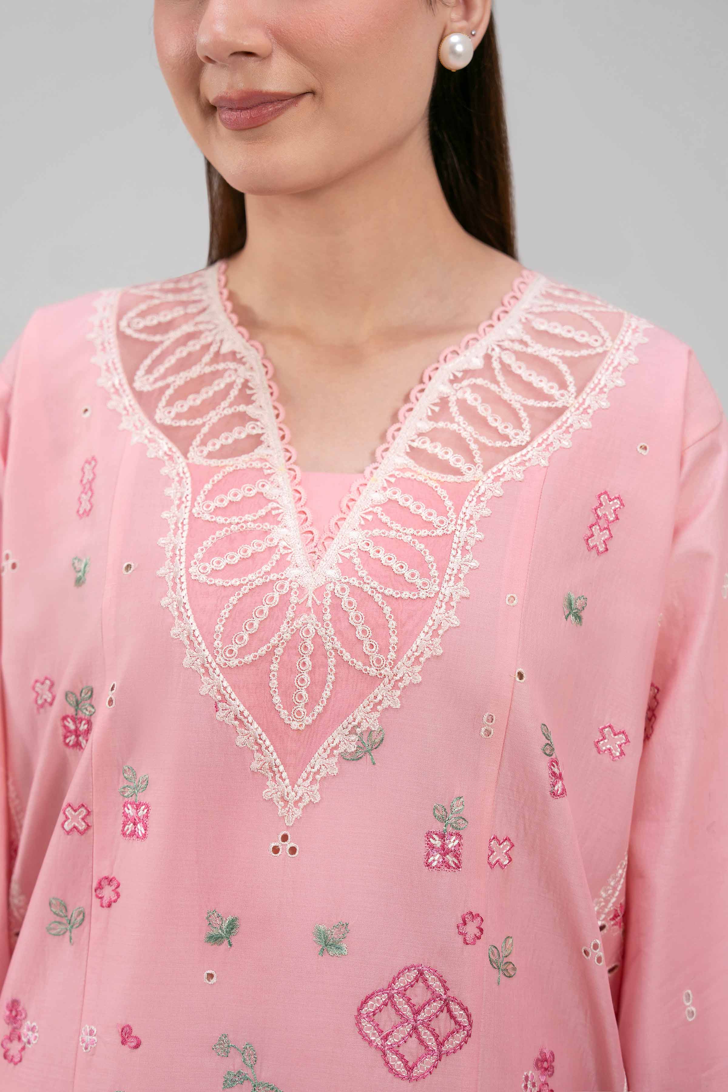 3 Piece - Embroidered Suit - 42601317 for Women - Unstitched Collection | Nishat | Shop Online