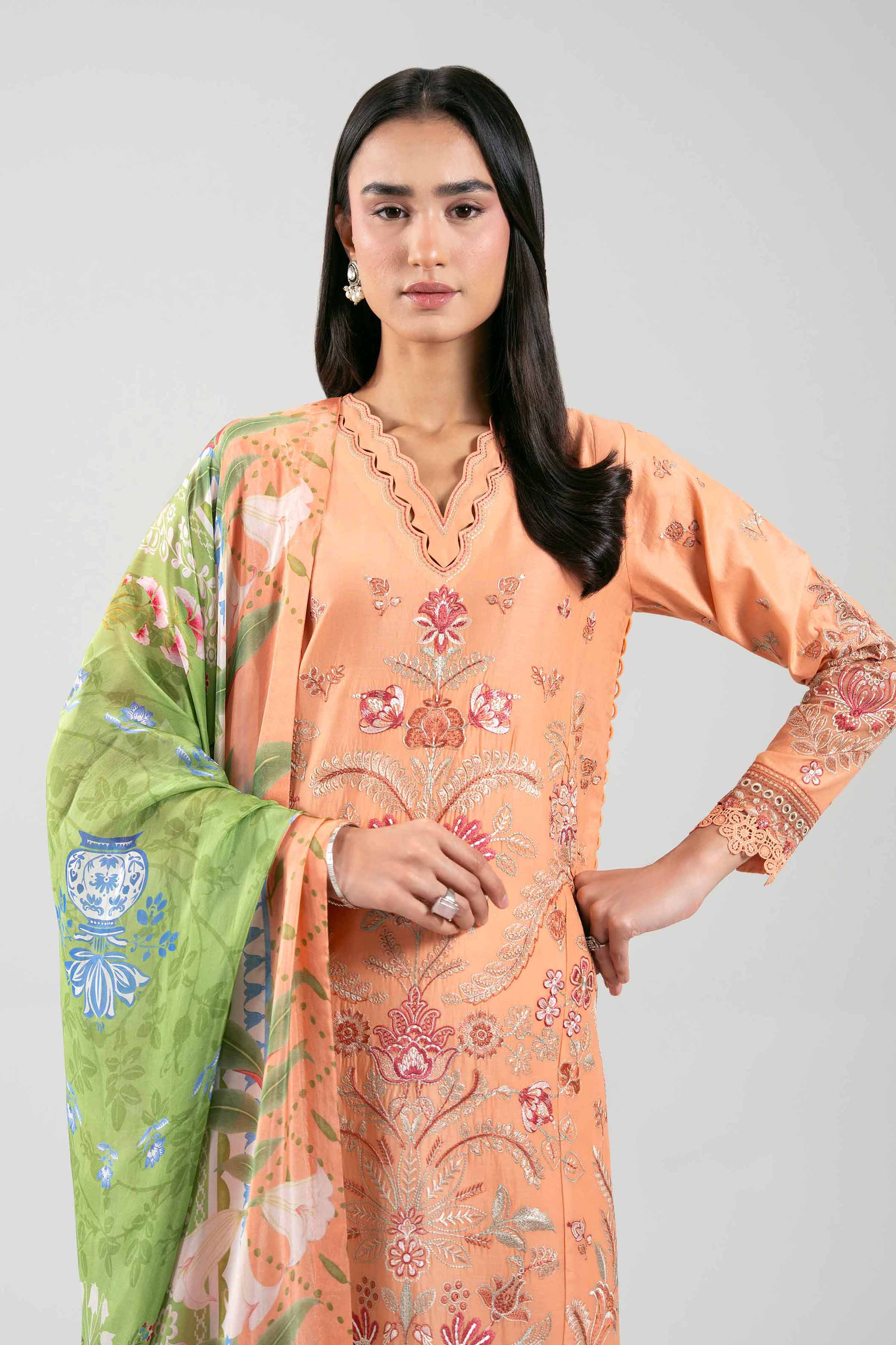 3 Piece - Embroidered Suit - 42601318 for Women - Unstitched Collection | Nishat | Shop Online