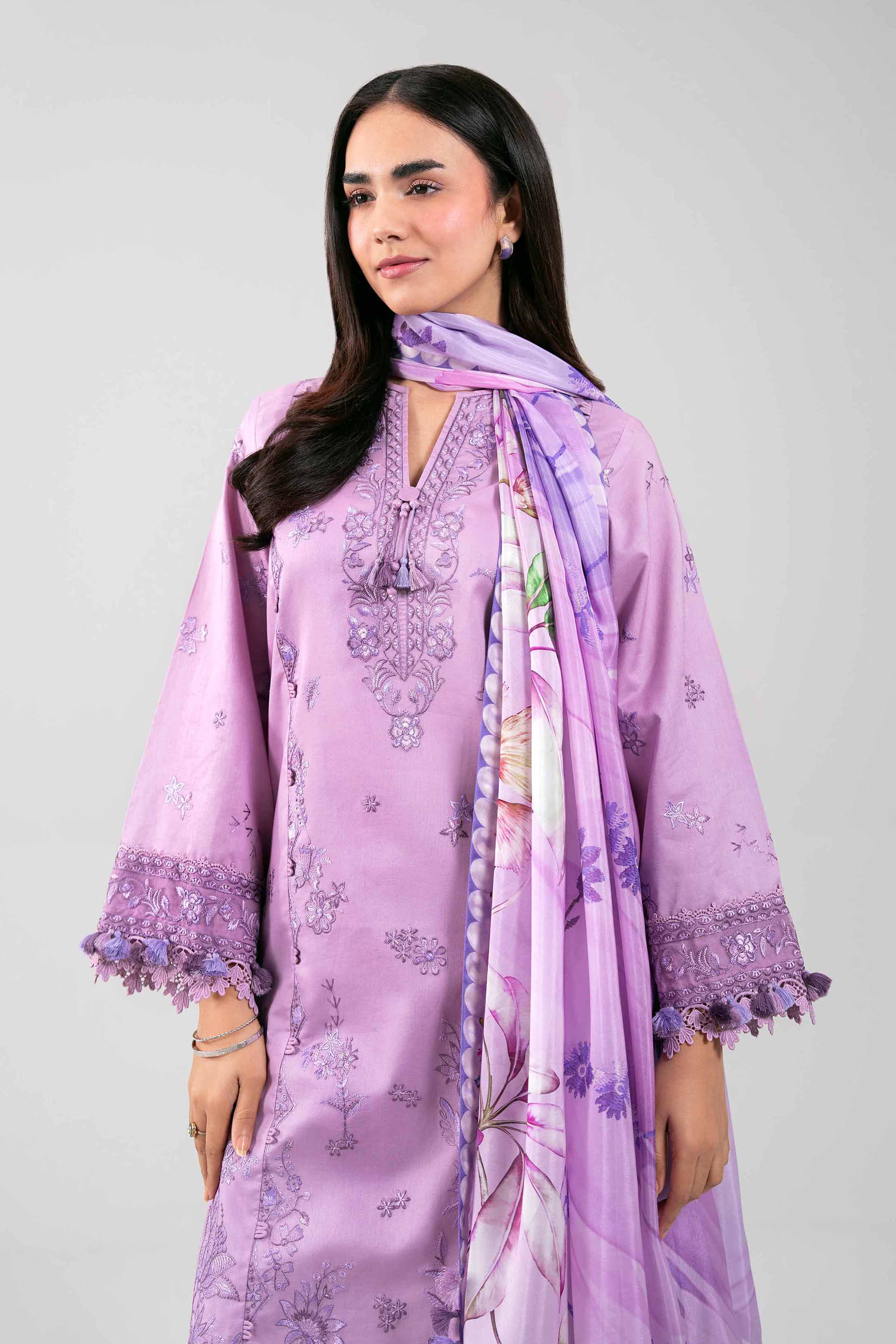 3 Piece - Digital Printed Embroidered Suit - 42601321 for Women - Unstitched Collection | Nishat | Shop Online