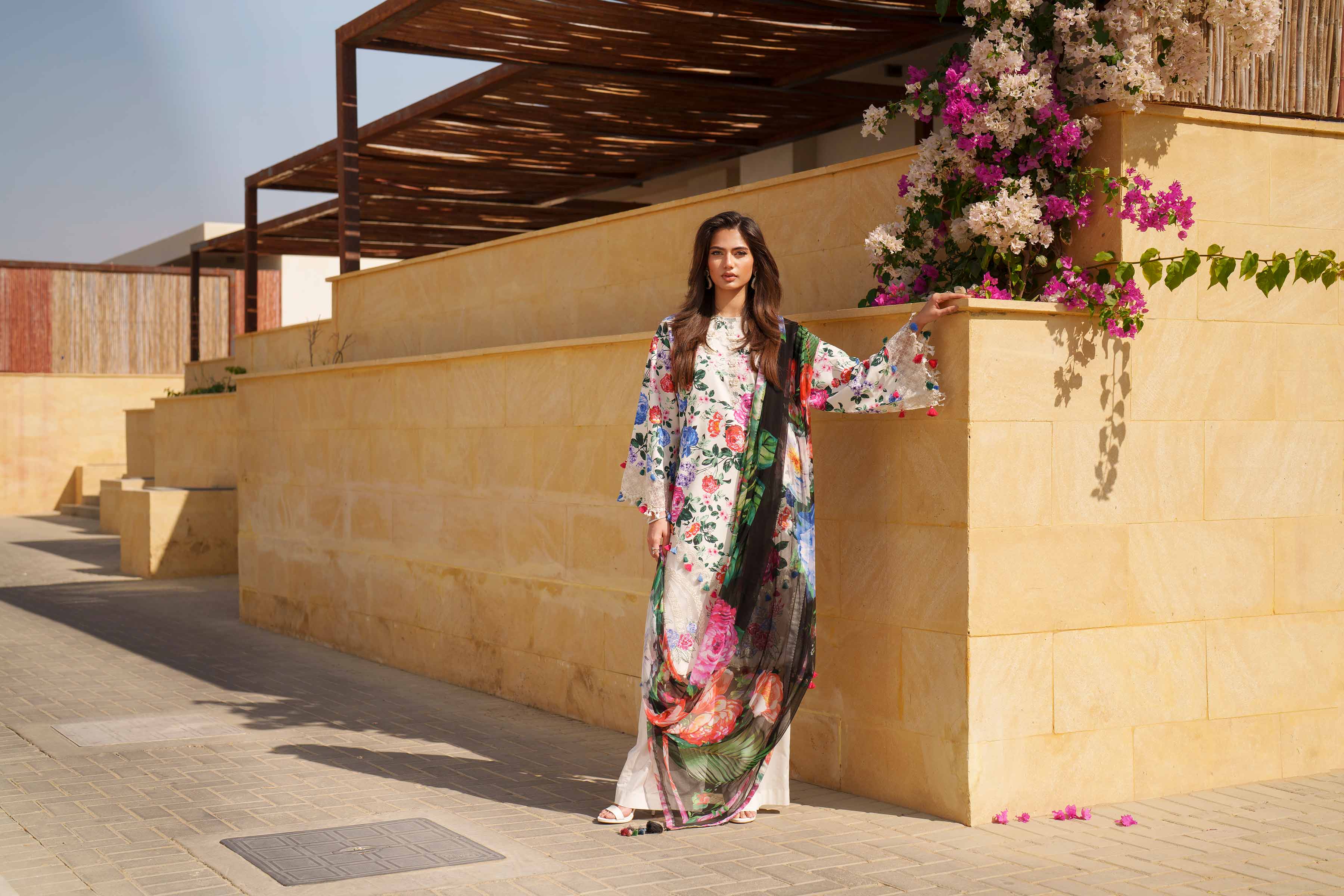 3 Piece - Digital Printed Embroidered Suit - 42601331 for Women - Unstitched Collection | Nishat | Shop Online