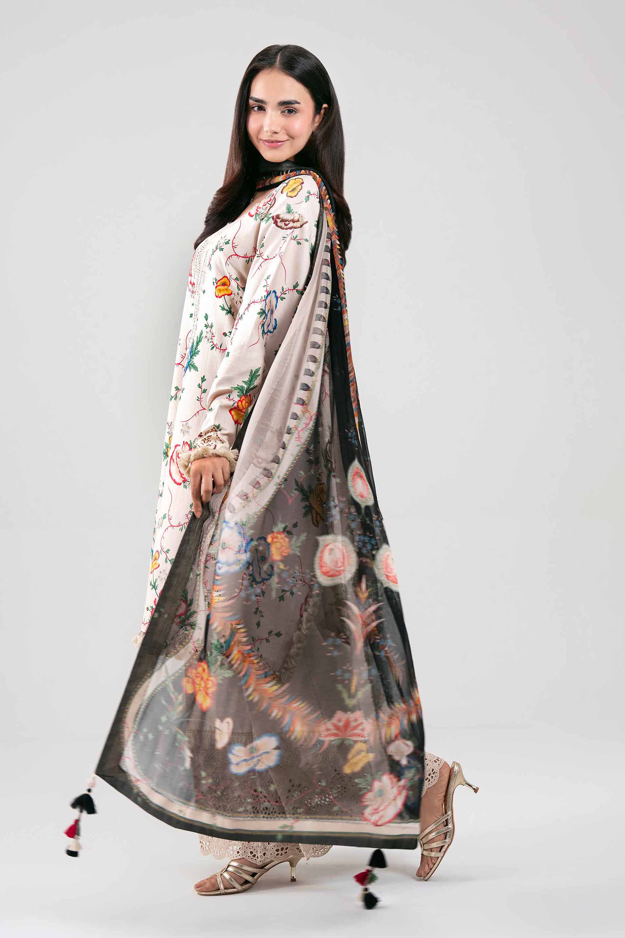 3 Piece - Digital Printed Embroidered Suit - 42601333 for Women - Unstitched Collection | Nishat | Shop Online