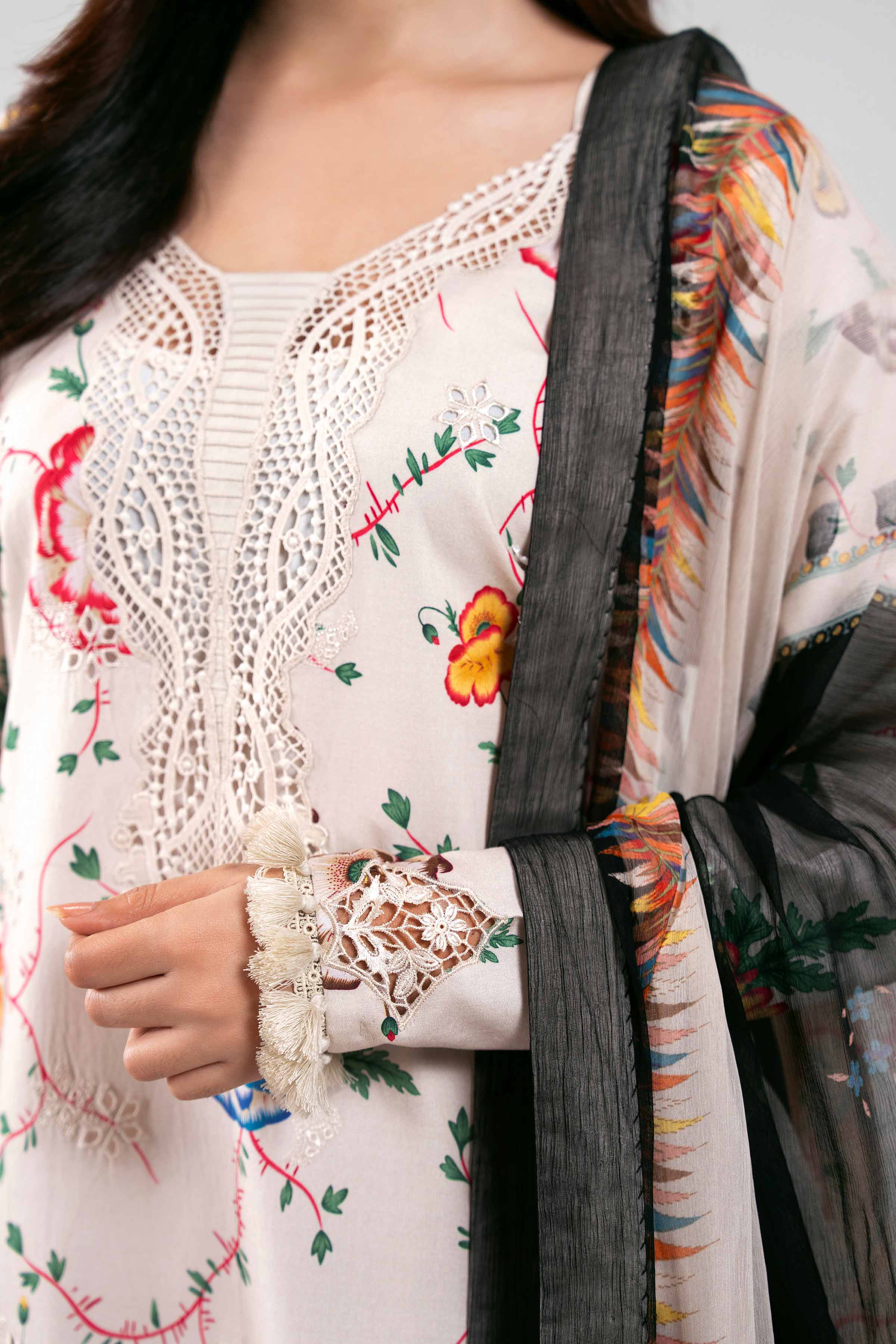 3 Piece - Digital Printed Embroidered Suit - 42601333 for Women - Unstitched Collection | Nishat | Shop Online