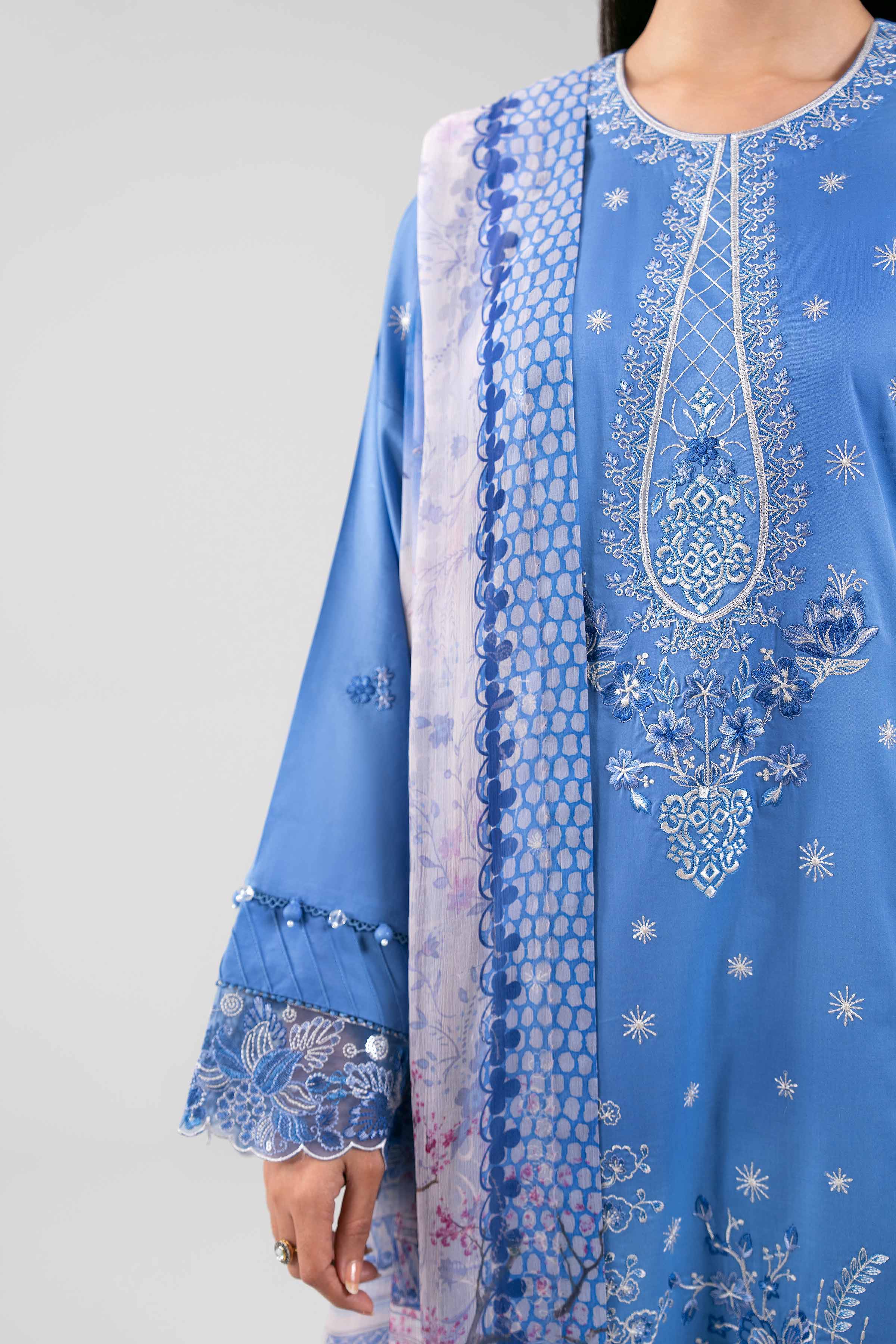 3 Piece - Embroidered Suit - 42601341 for Women - Unstitched Collection | Nishat | Shop Online