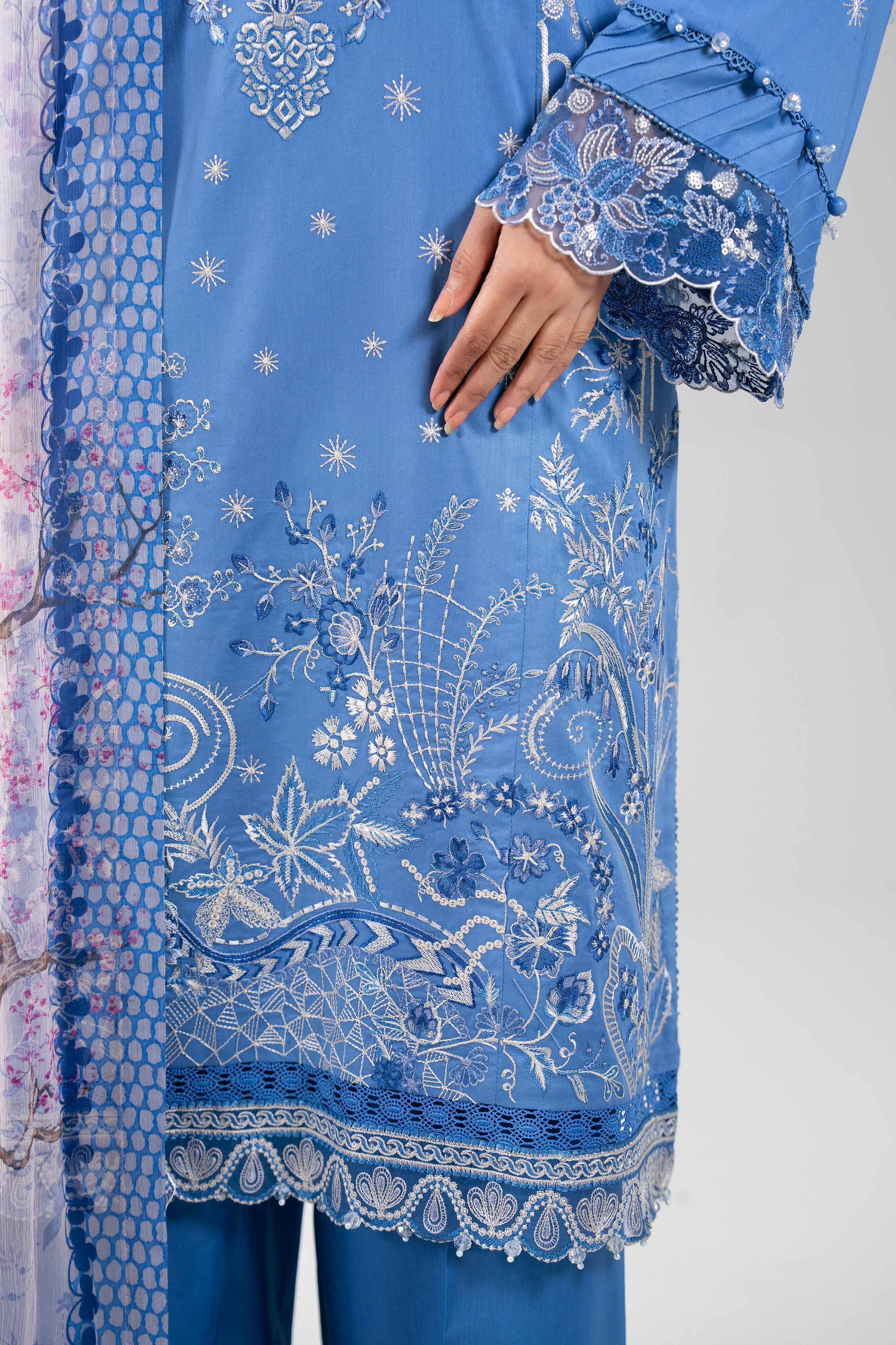 3 Piece - Embroidered Suit - 42601341 for Women - Unstitched Collection | Nishat | Shop Online