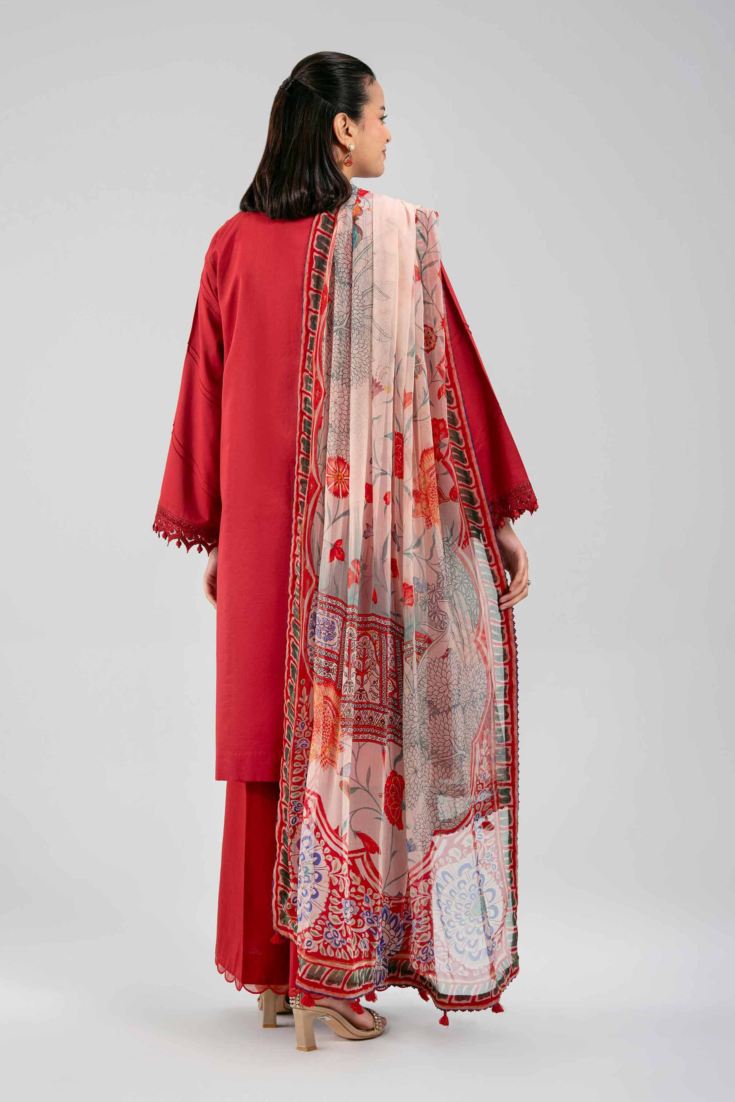 3 Piece - Digital Printed Embroidered Suit - 42601342 for Women - Unstitched Collection | Nishat | Shop Online