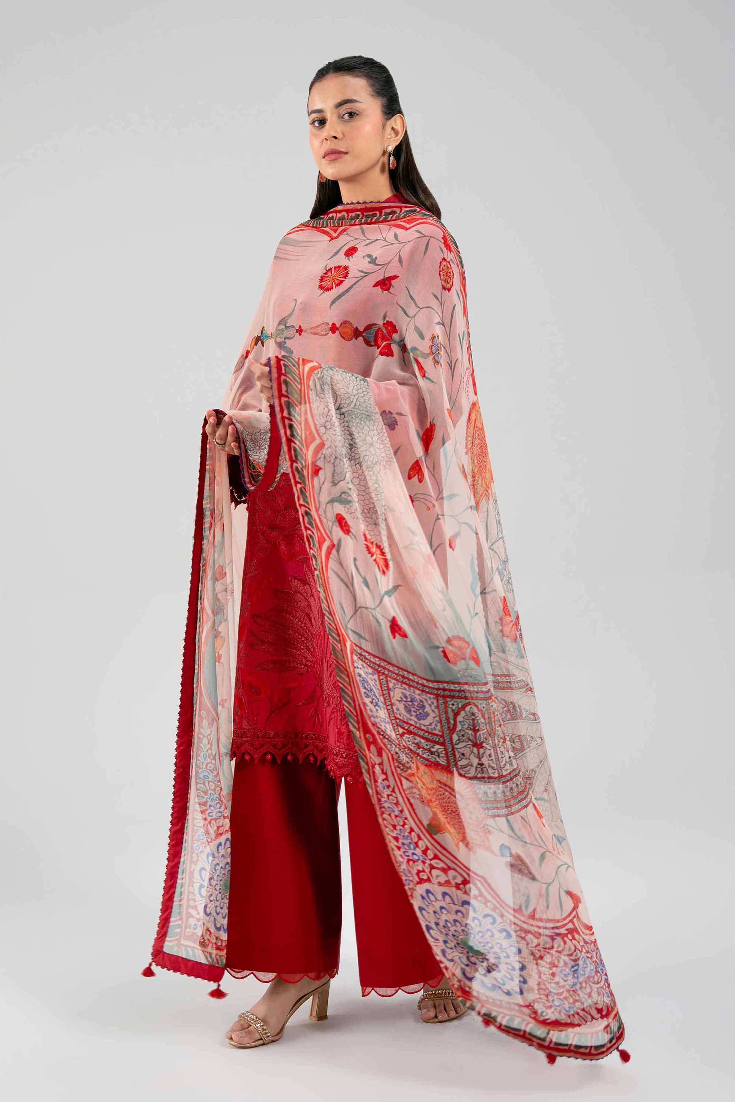 3 Piece - Digital Printed Embroidered Suit - 42601342 for Women - Unstitched Collection | Nishat | Shop Online