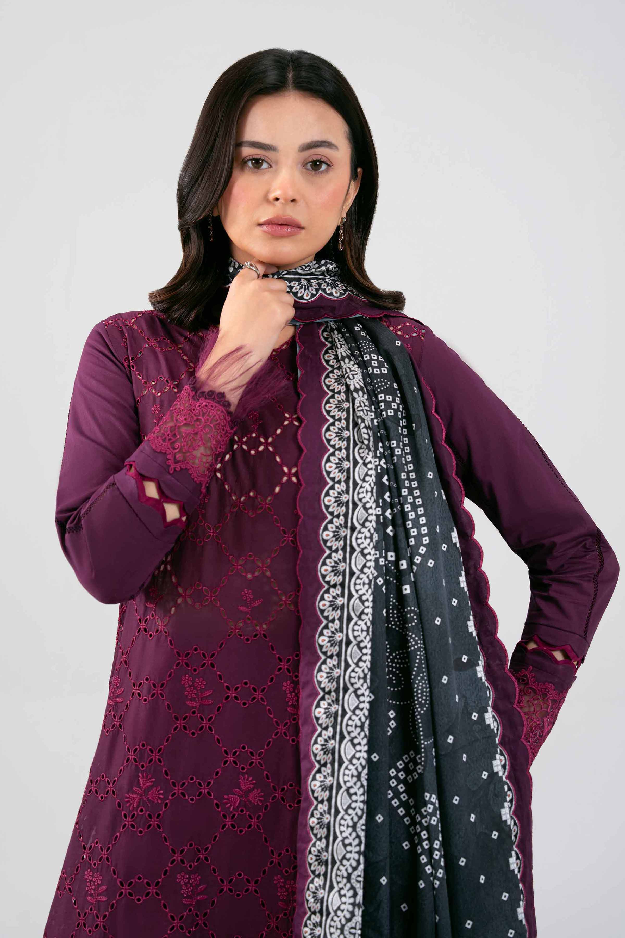 3 Piece - Embroidered Suit - 42601345 for Women - Unstitched Collection | Nishat | Shop Online