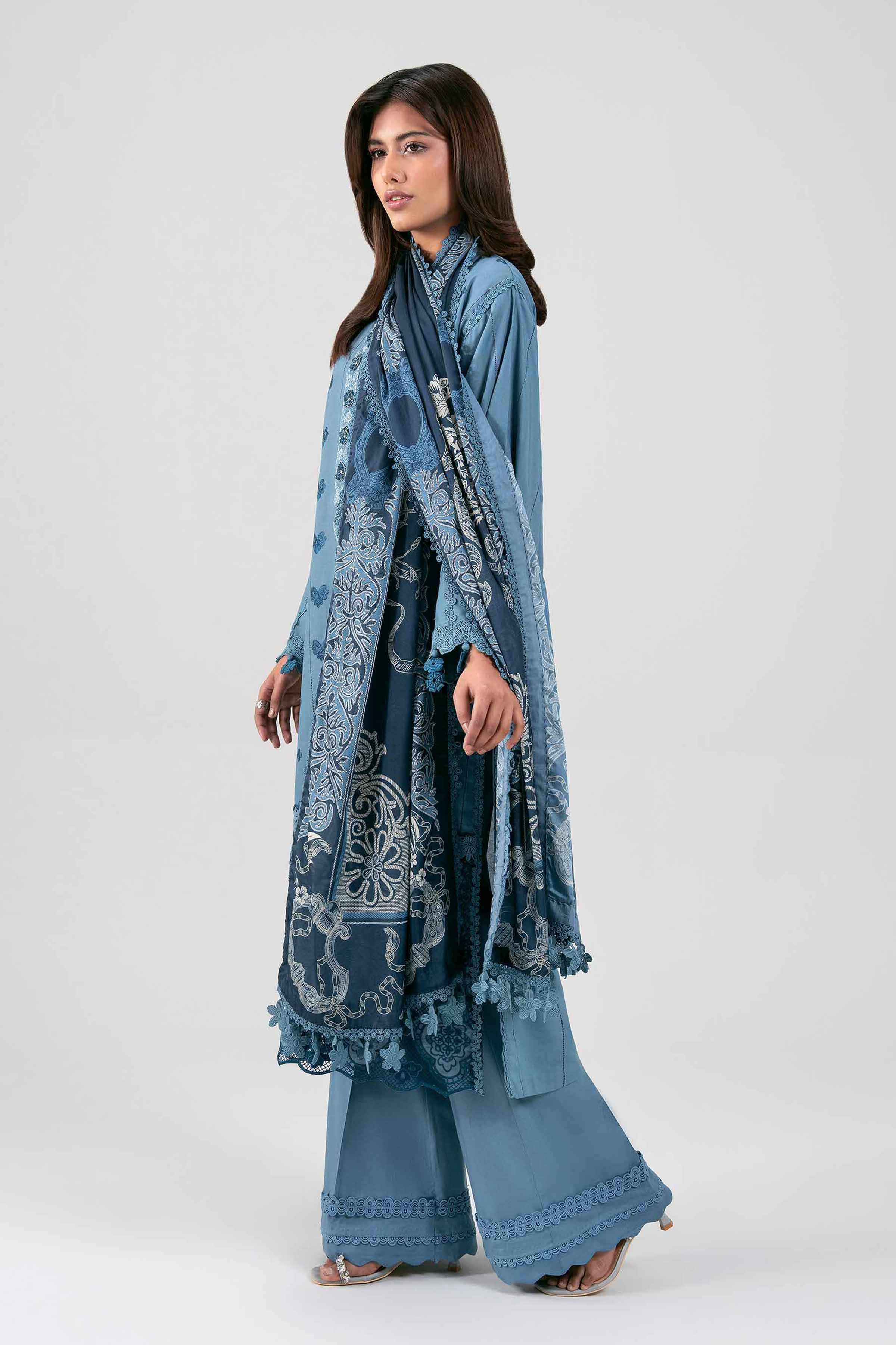 3 Piece - Embroidered Suit - 42601347 for Women - Unstitched Collection | Nishat | Shop Online