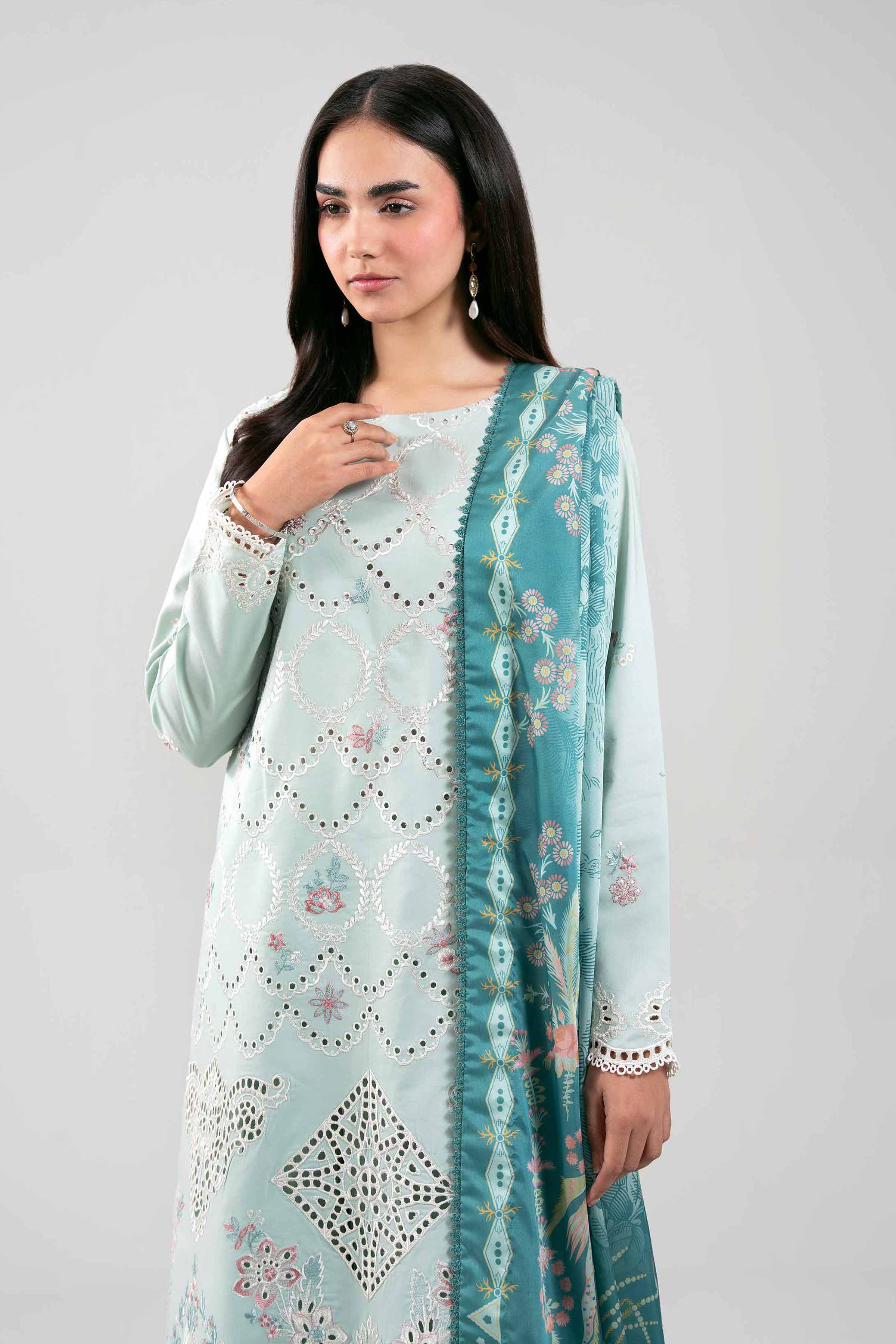 3 Piece - Embroidered Suit - 42601348 for Women - Unstitched Collection | Nishat | Shop Online