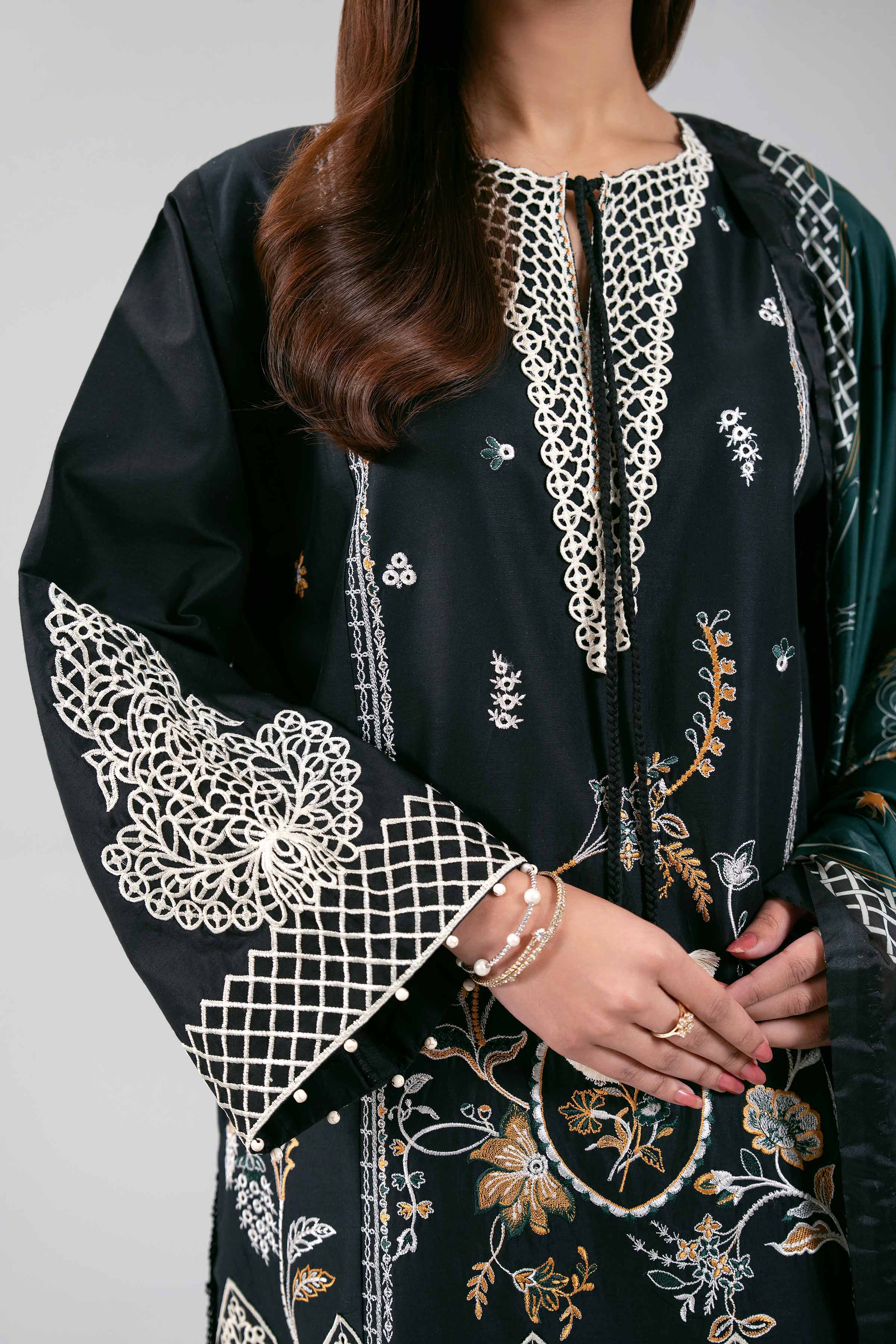 3 Piece - Embroidered Suit - 42601350 for Women - Unstitched Collection | Nishat | Shop Online