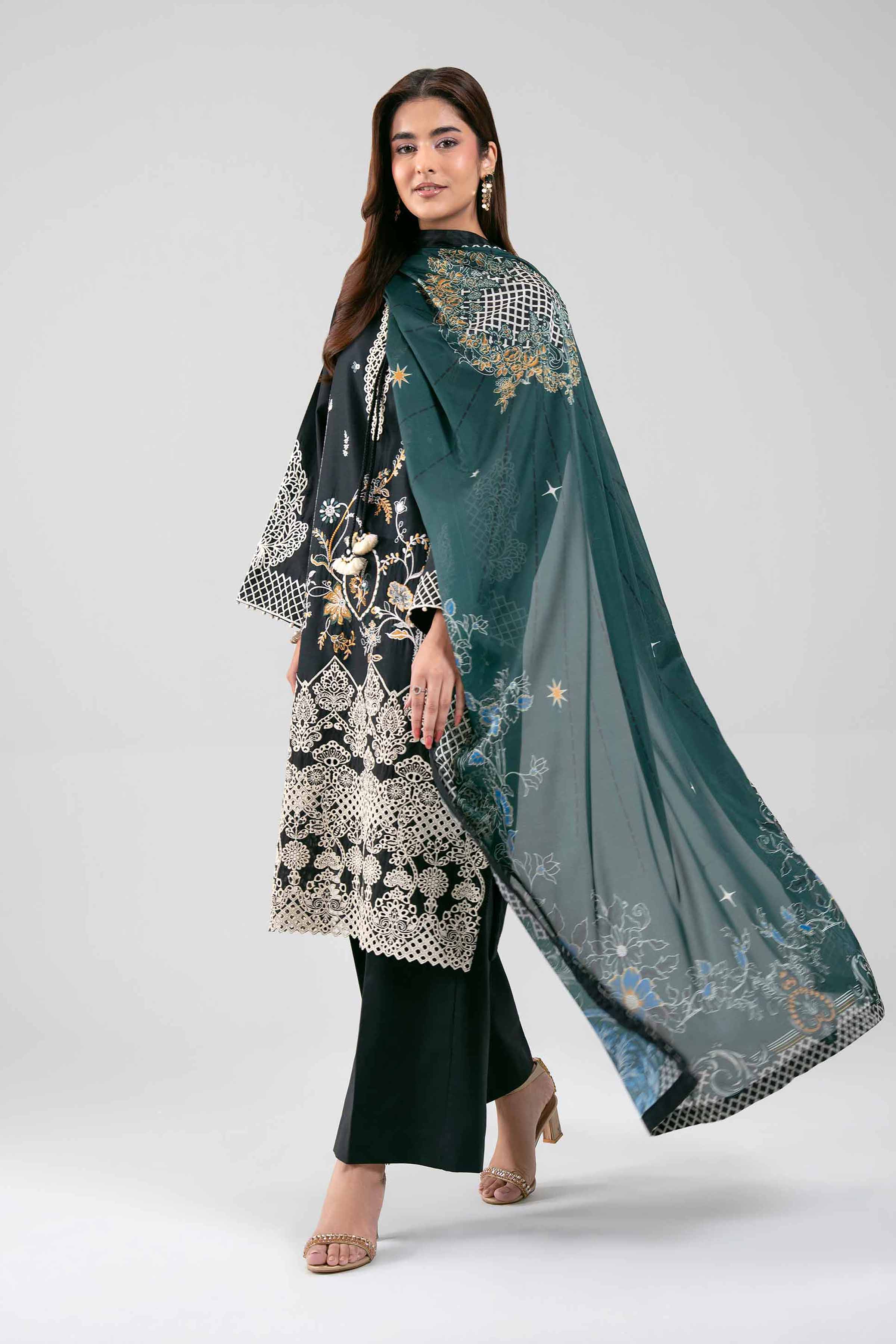 3 Piece - Embroidered Suit - 42601350 for Women - Unstitched Collection | Nishat | Shop Online