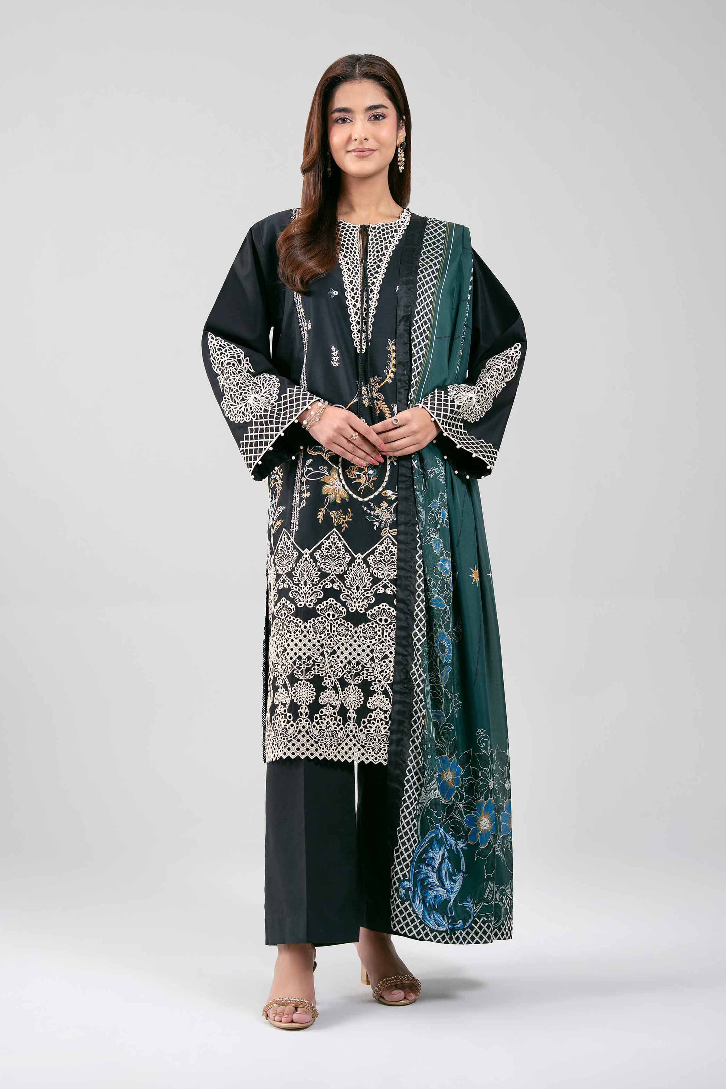 3 Piece - Embroidered Suit - 42601350 for Women - Unstitched Collection | Nishat | Shop Online