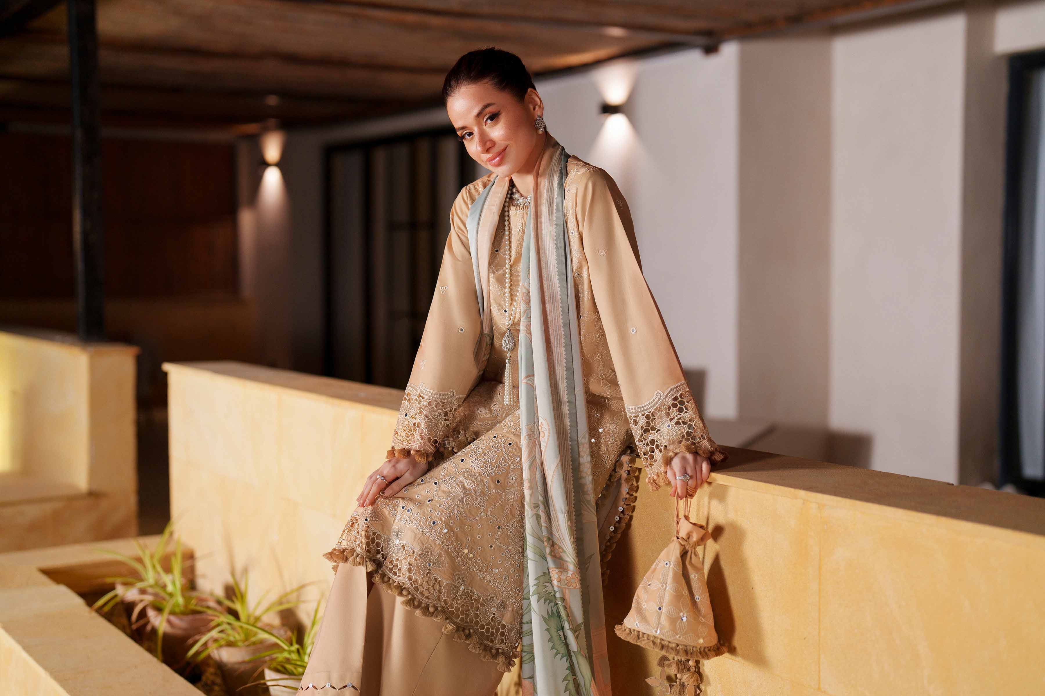 3 Piece - Embroidered Suit - 42601351 for Women - Unstitched Collection | Nishat | Shop Online