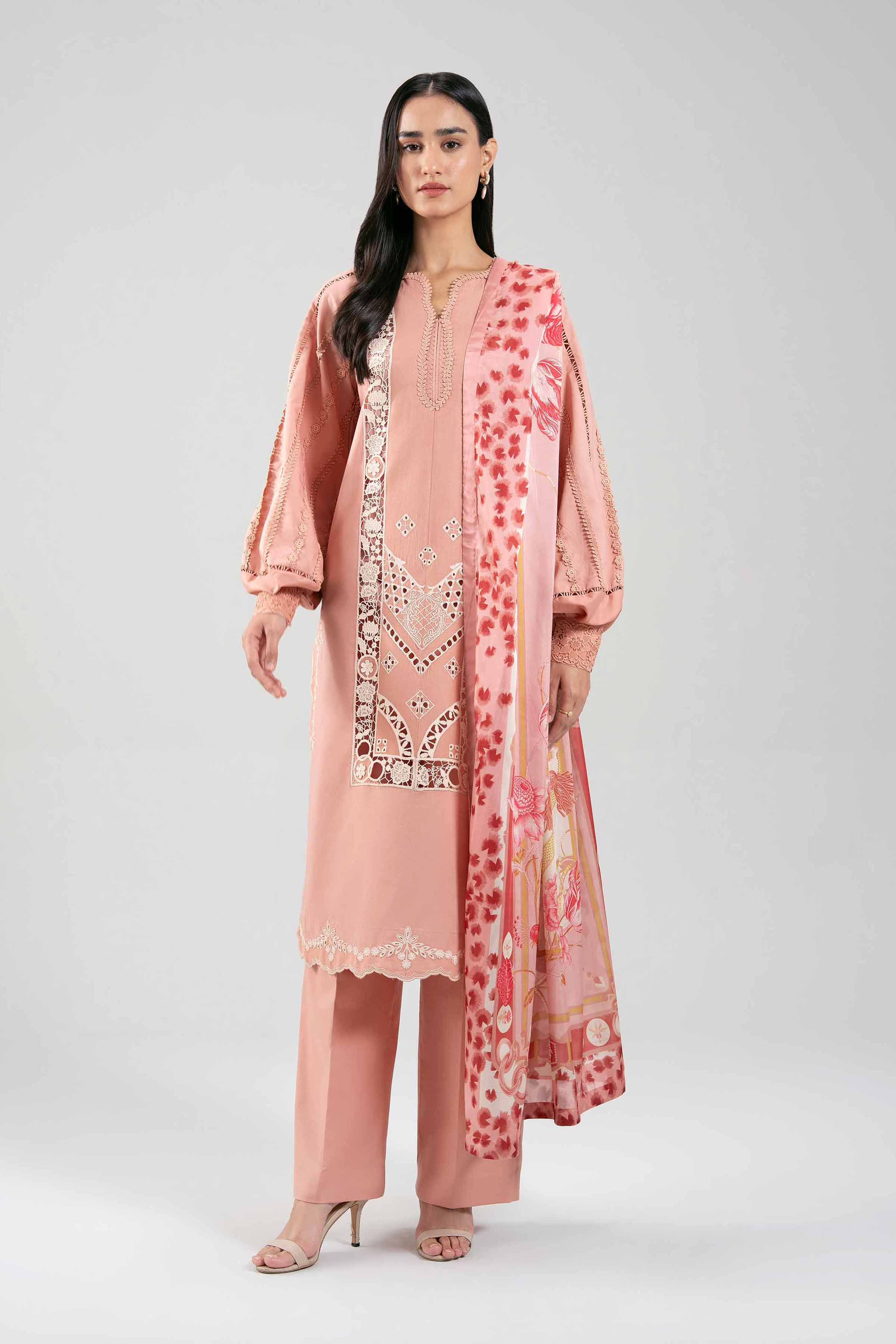3 Piece - Embroidered Suit - 42601352 for Women - Unstitched Collection | Nishat | Shop Online
