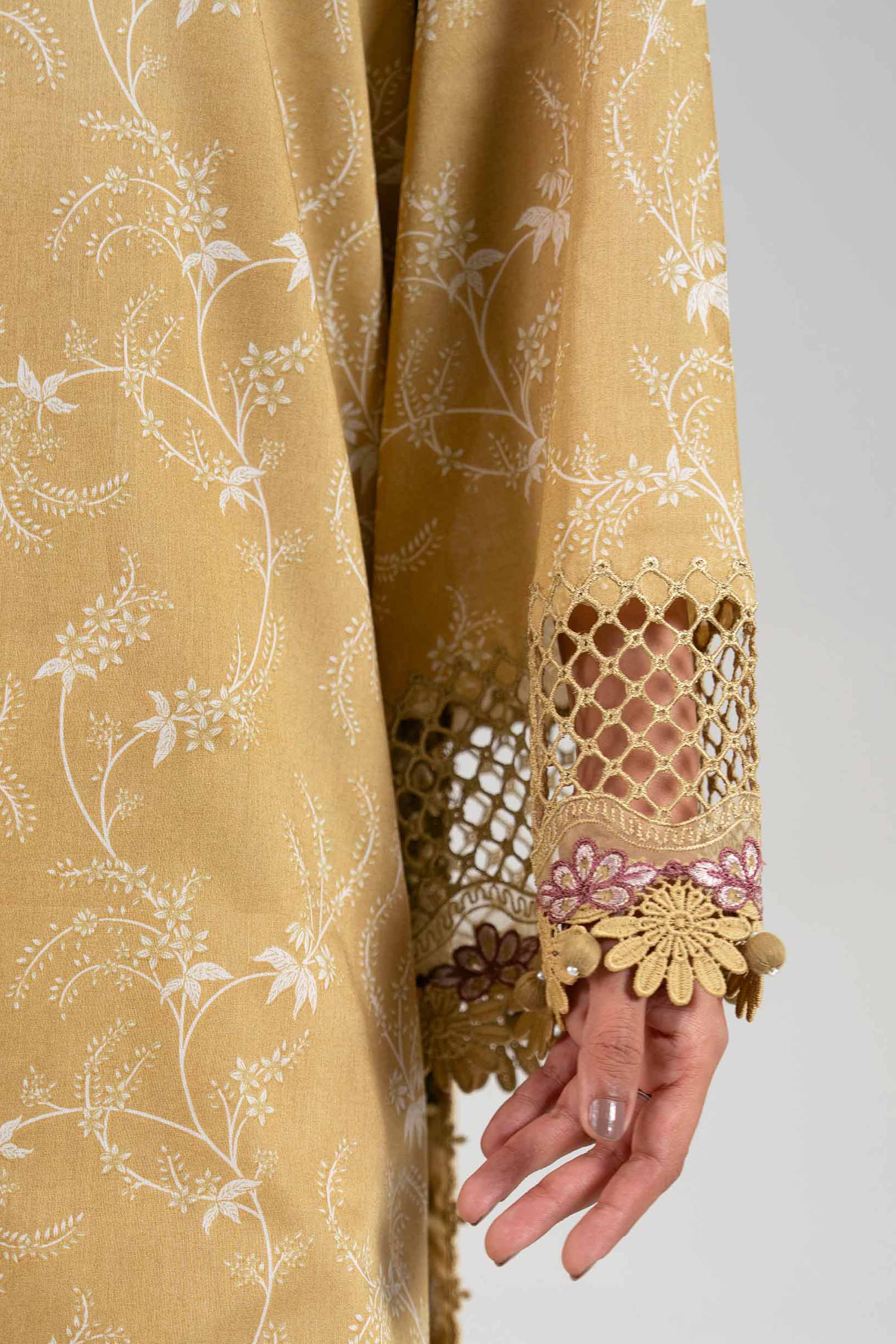 3 Piece - Digital Printed Embroidered Suit - 42601354