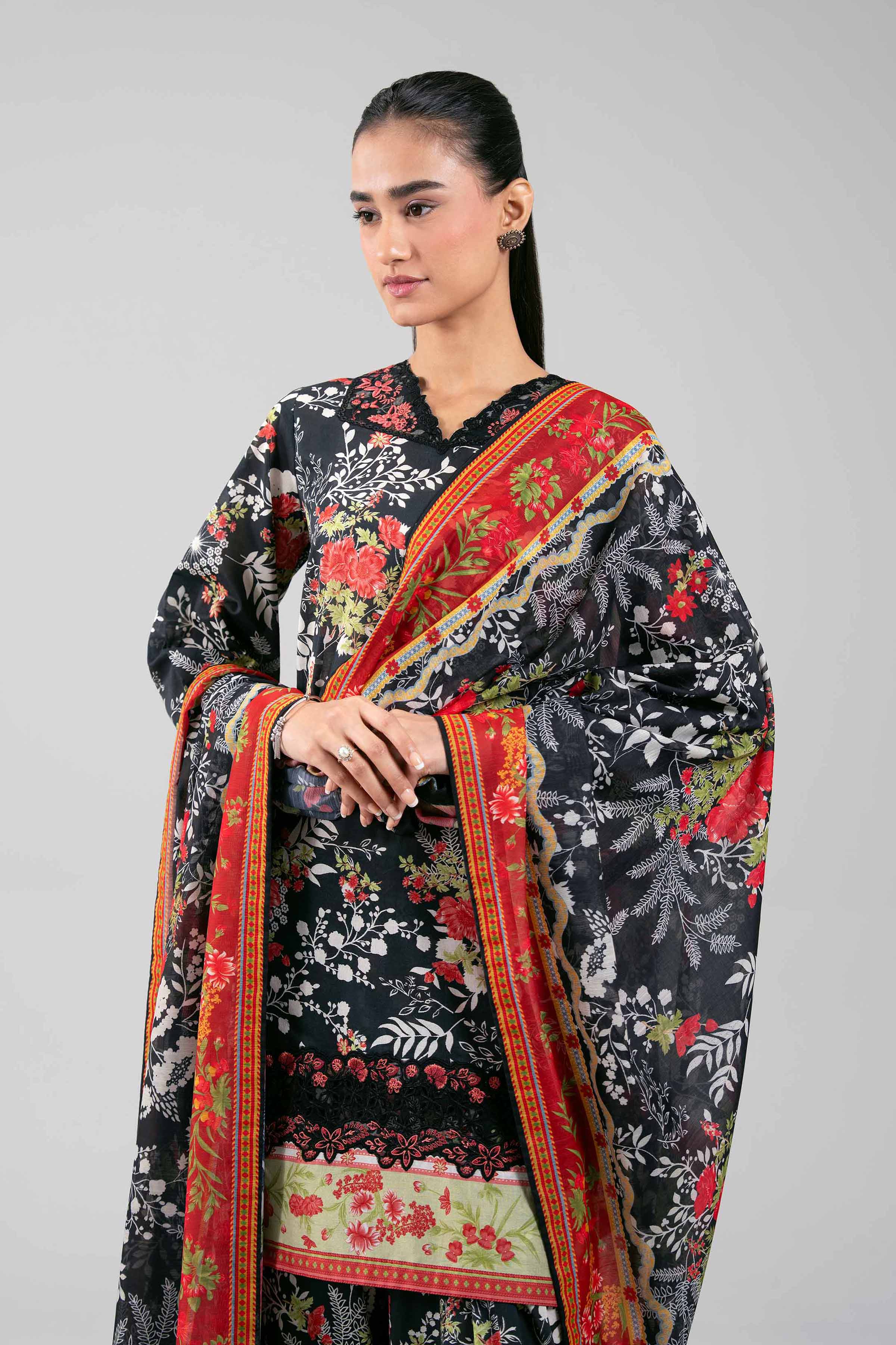 3 Piece - Digital Printed Embroidered Suit - 42601359 for Women - Unstitched Collection | Nishat | Shop Online