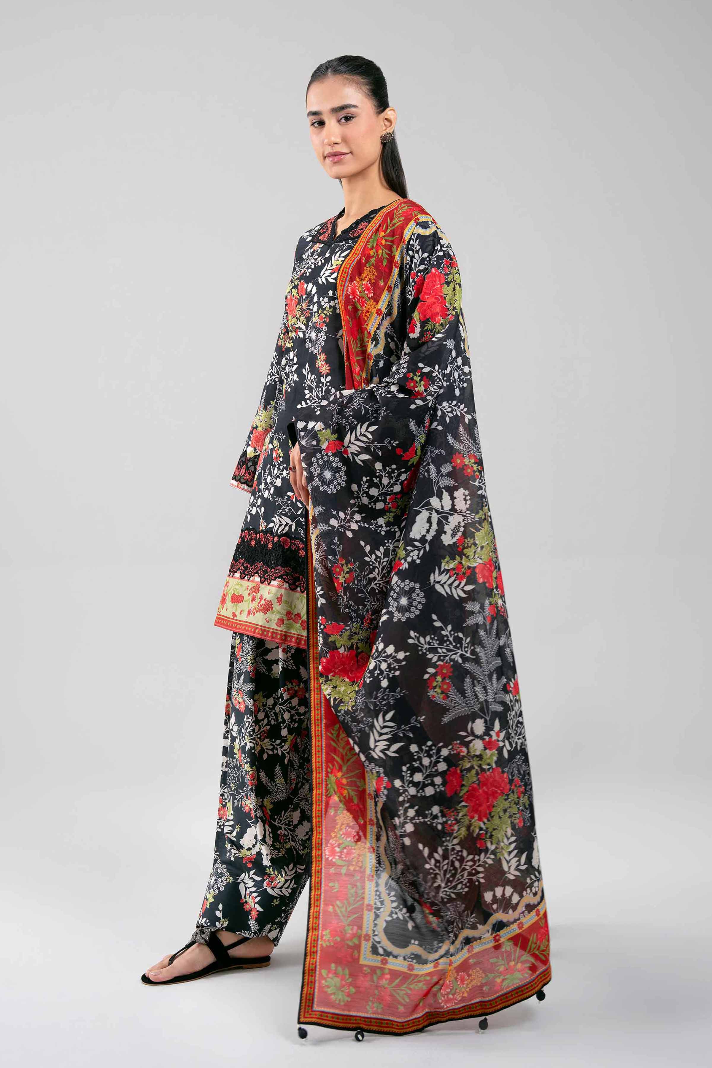 3 Piece - Digital Printed Embroidered Suit - 42601359 for Women - Unstitched Collection | Nishat | Shop Online