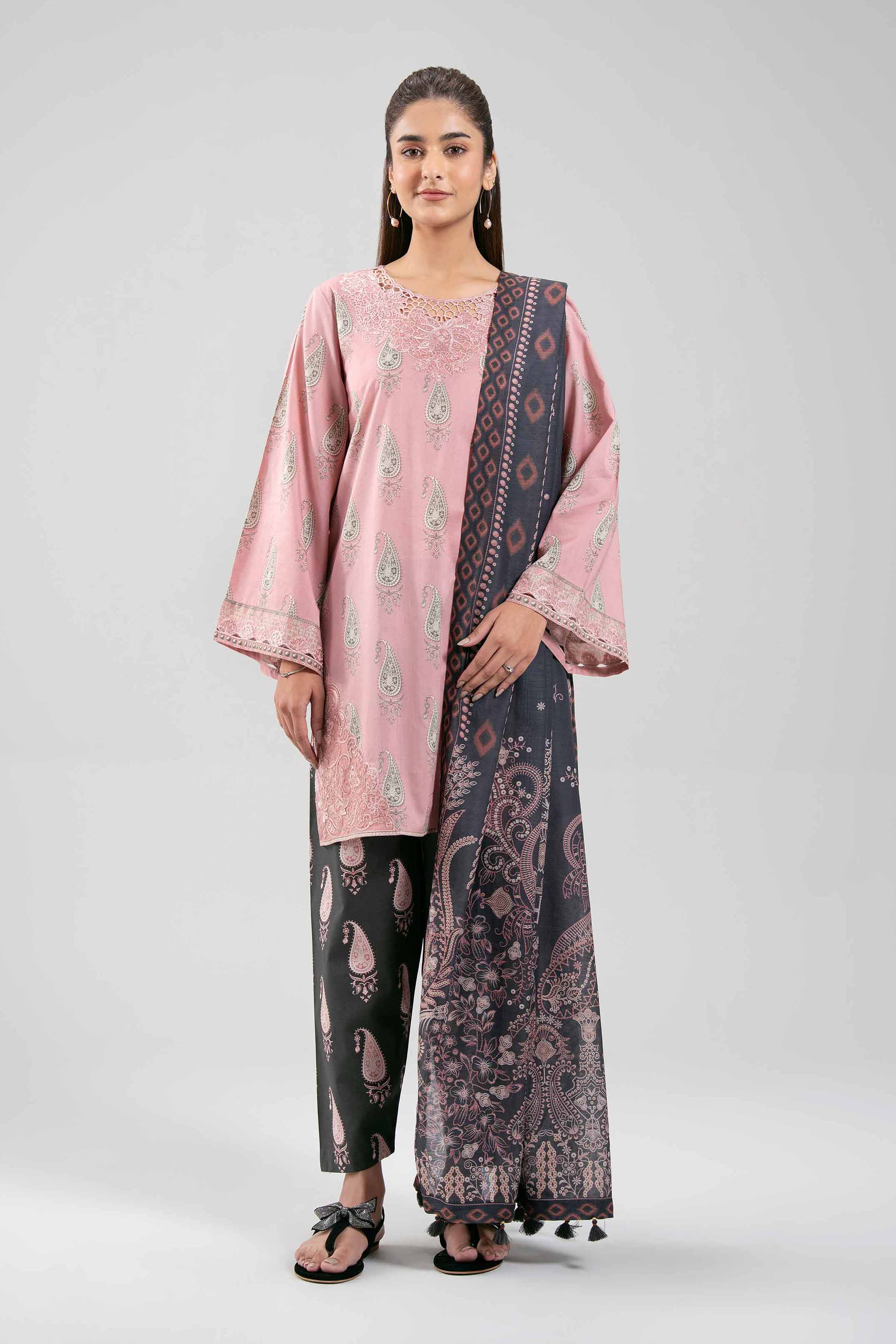 3 Piece - Digital Printed Embroidered Suit - 42601363 for Women - Unstitched Collection | Nishat | Shop Online