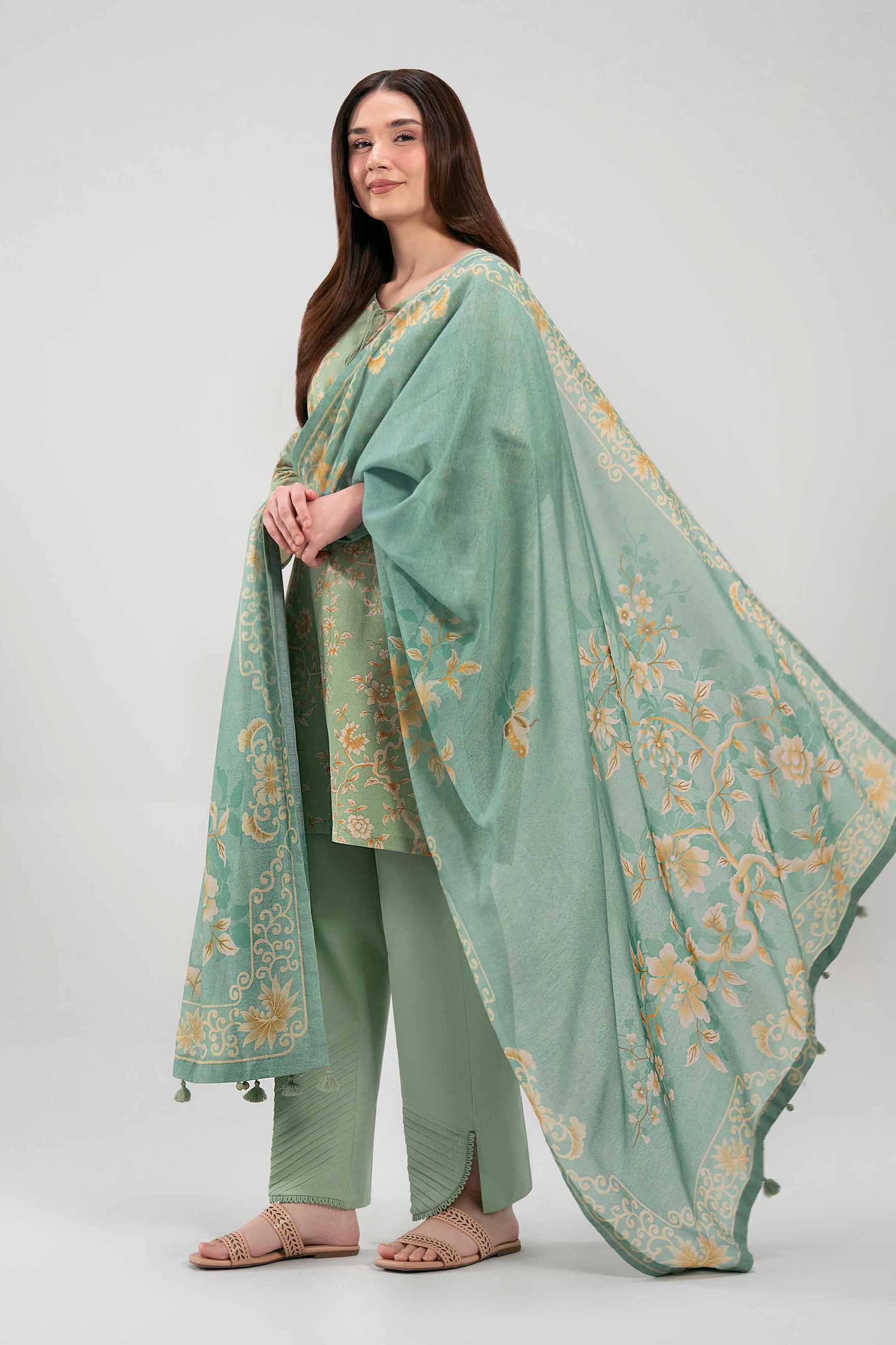 3 Piece - Digital Printed Suit - 42601365 for Women - Unstitched Collection | Nishat | Shop Online