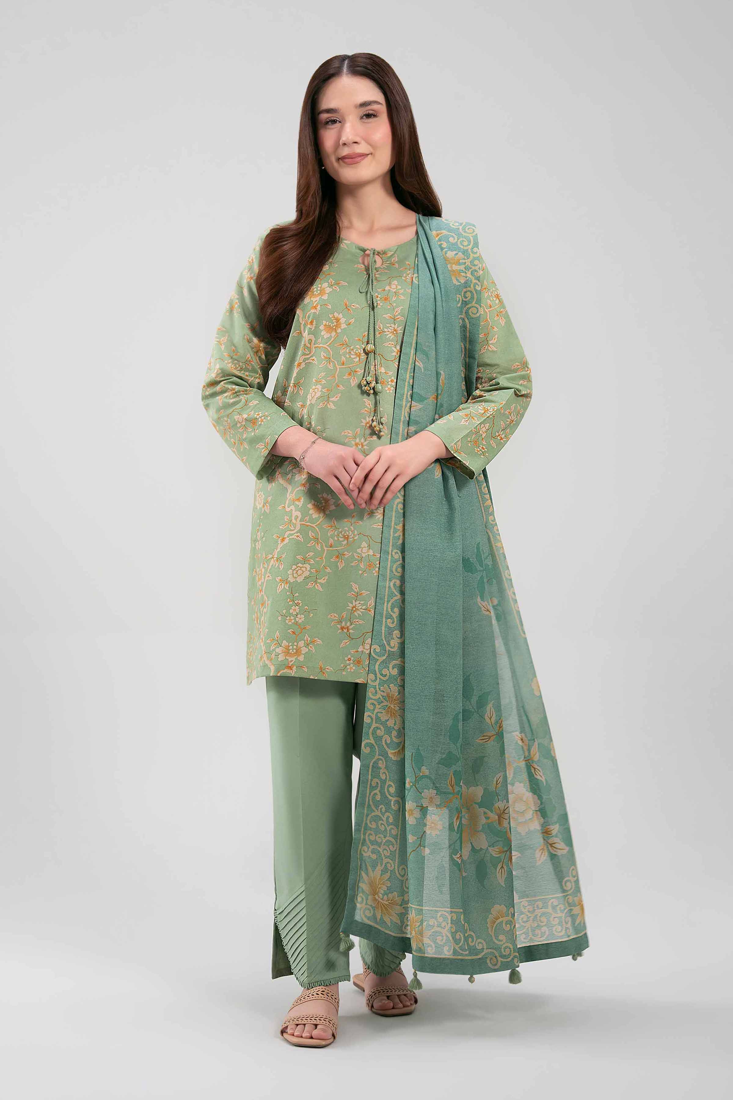 3 Piece - Digital Printed Suit - 42601365 for Women - Unstitched Collection | Nishat | Shop Online