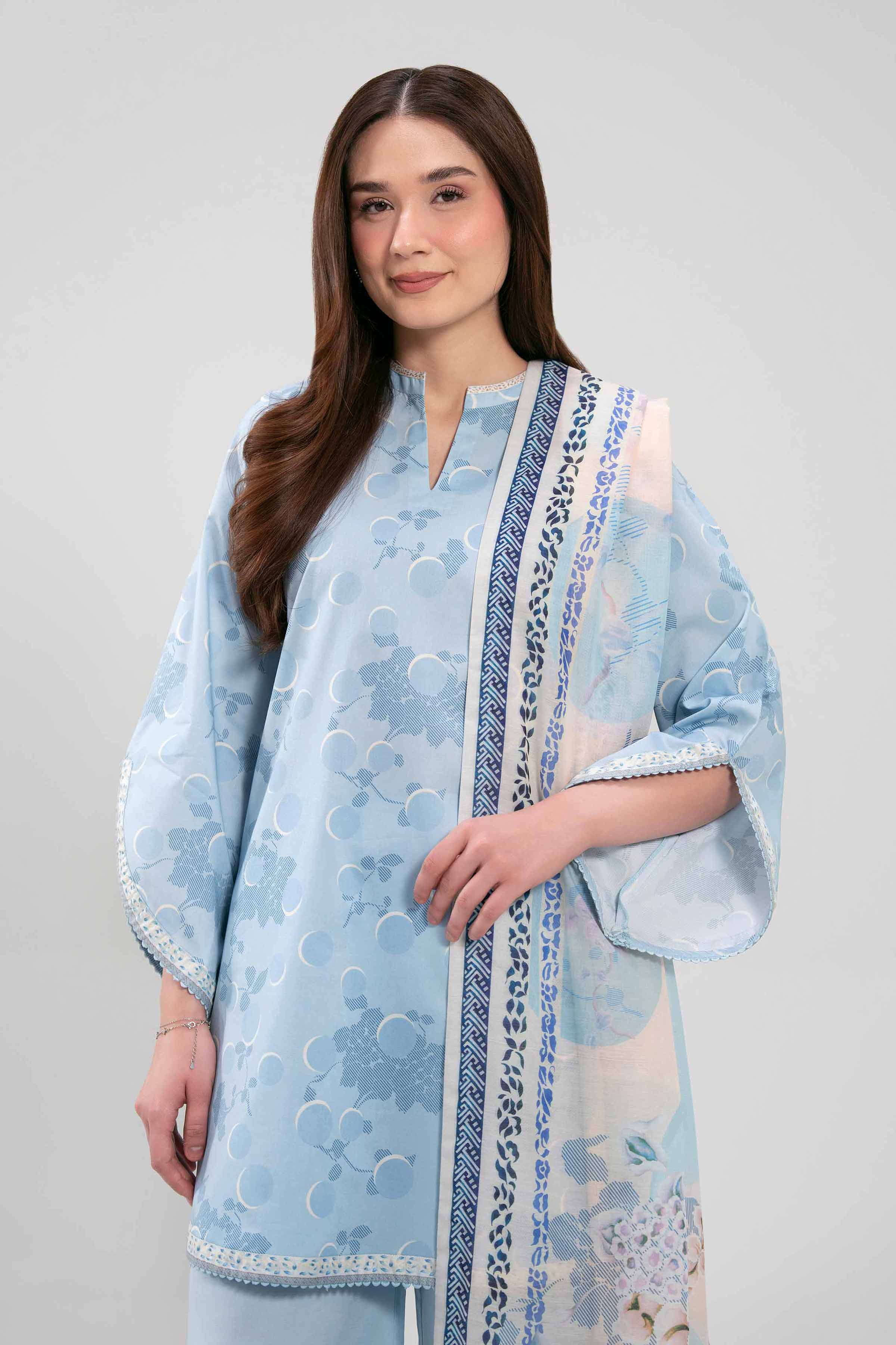 3 Piece - Digital Printed Suit - 42601369 for Women - Unstitched Collection | Nishat | Shop Online