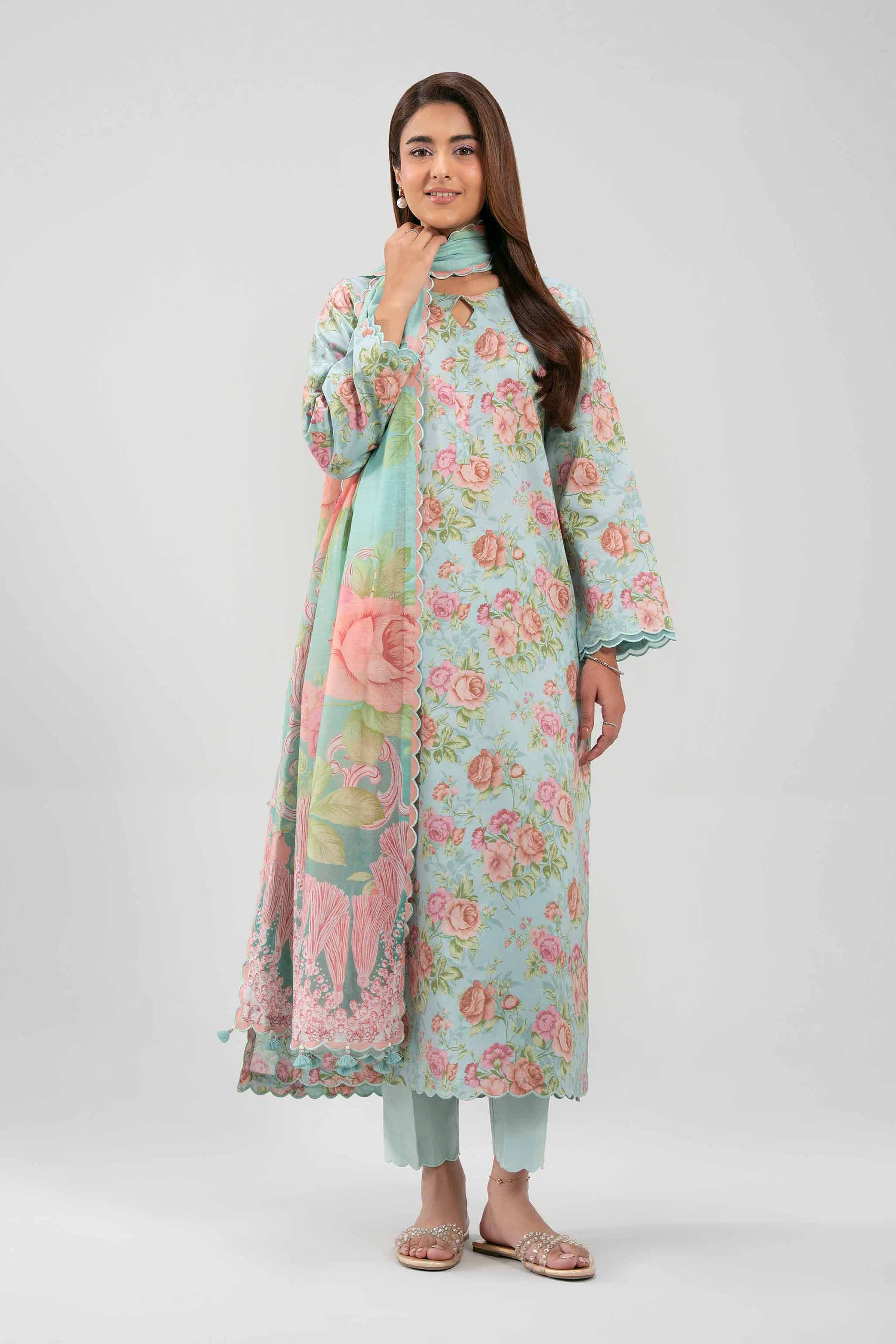 3 Piece - Digital Printed Suit - 42601370 for Women - Unstitched Collection | Nishat | Shop Online