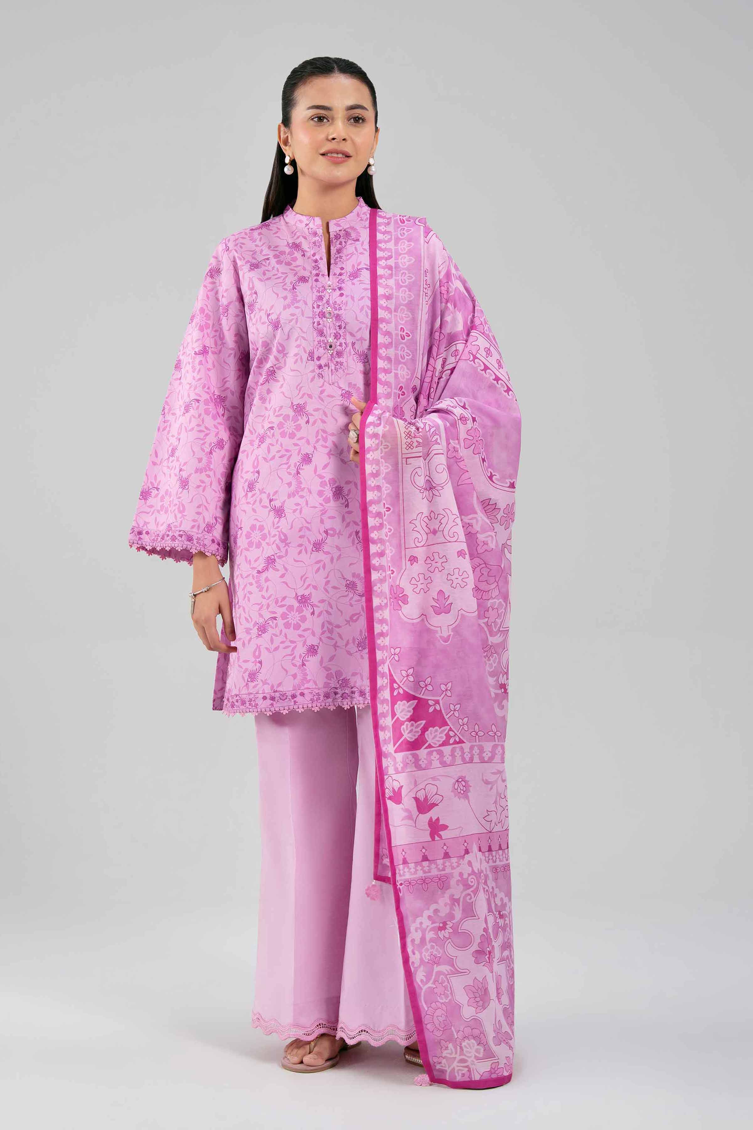 3 Piece - Digital Printed Suit - 42601373 for Women - Unstitched Collection | Nishat | Shop Online