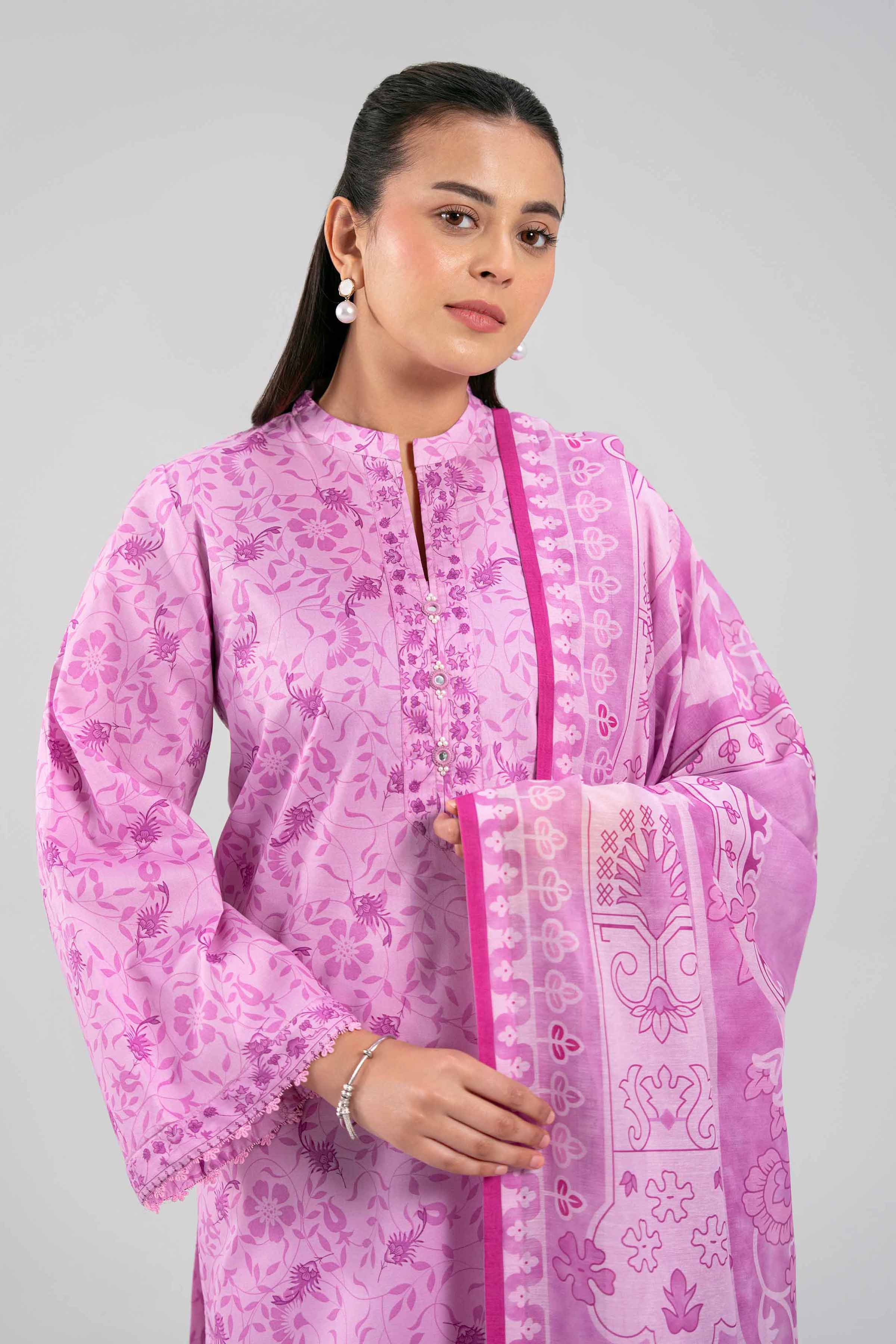 3 Piece - Digital Printed Suit - 42601373 for Women - Unstitched Collection | Nishat | Shop Online