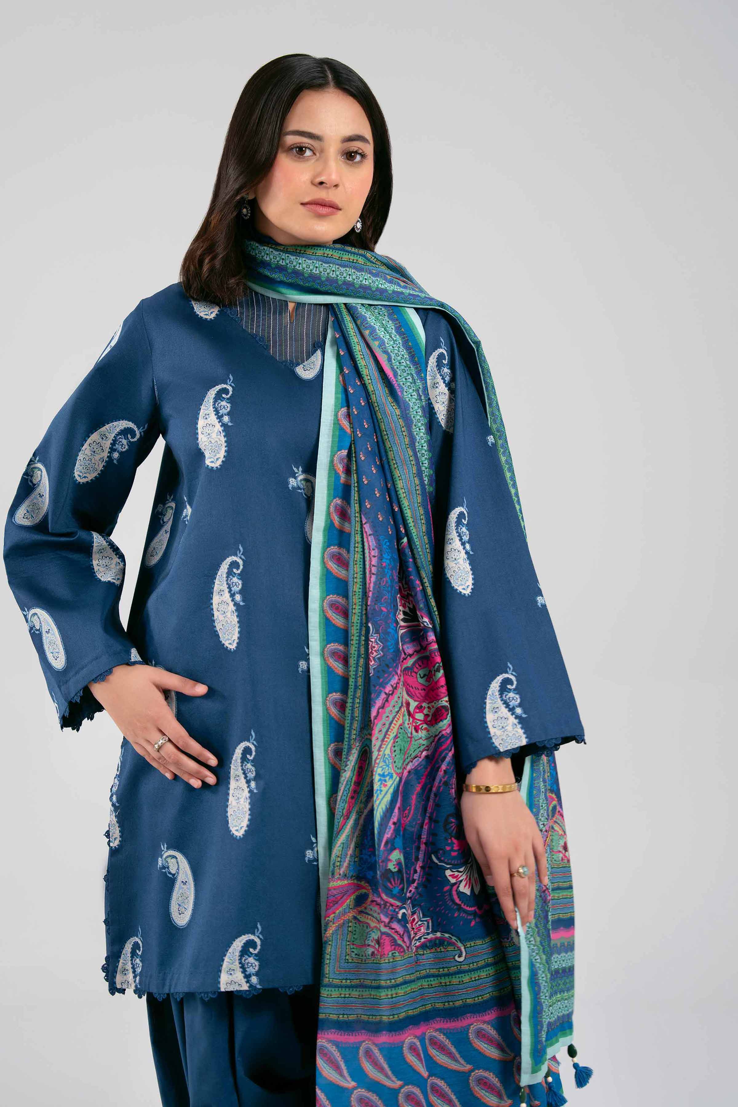 3 Piece - Digital Printed Suit - 42601377 for Women - Unstitched Collection | Nishat | Shop Online