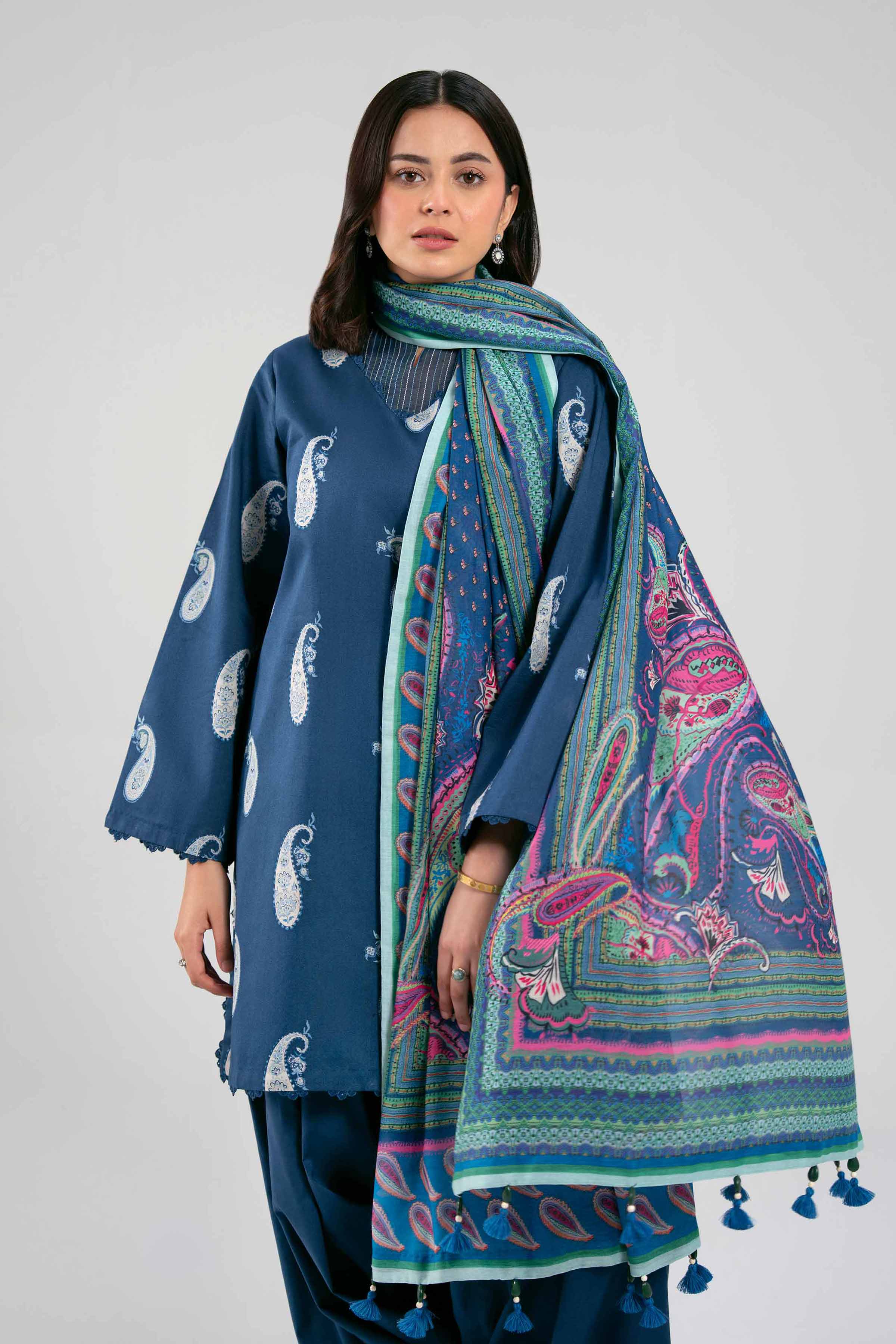 3 Piece - Digital Printed Suit - 42601377 for Women - Unstitched Collection | Nishat | Shop Online