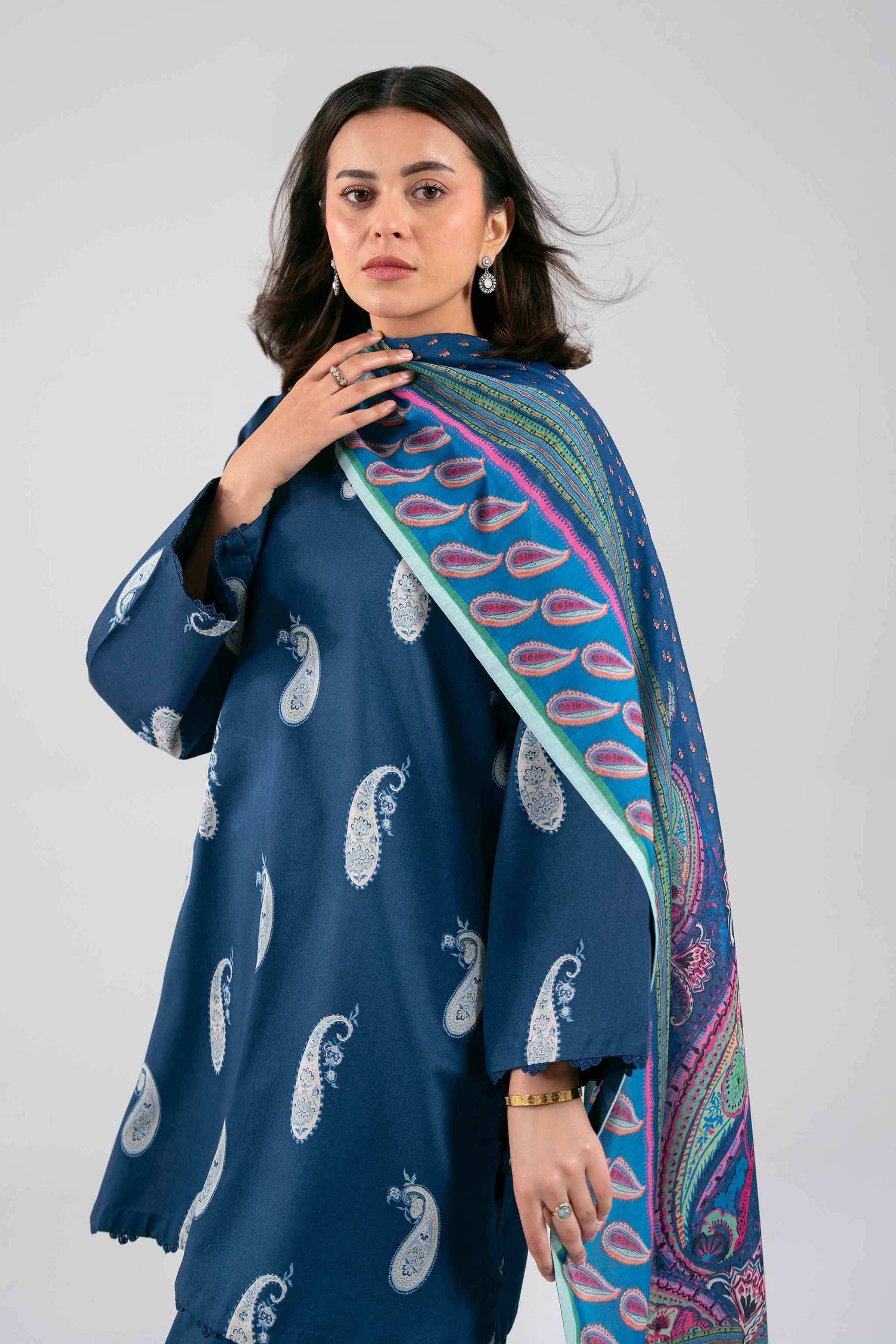 3 Piece - Digital Printed Suit - 42601377 for Women - Unstitched Collection | Nishat | Shop Online