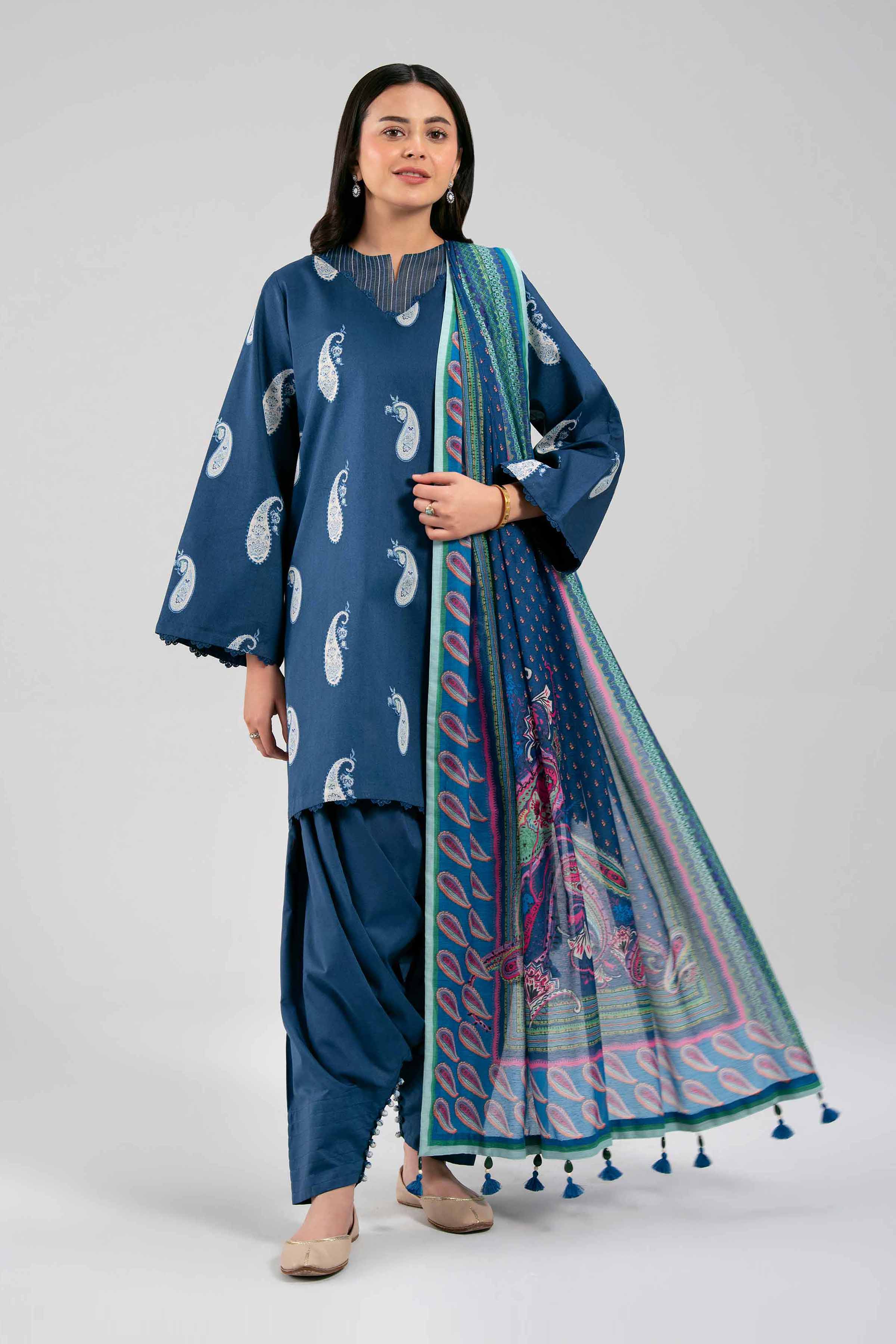 3 Piece - Digital Printed Suit - 42601377 for Women - Unstitched Collection | Nishat | Shop Online