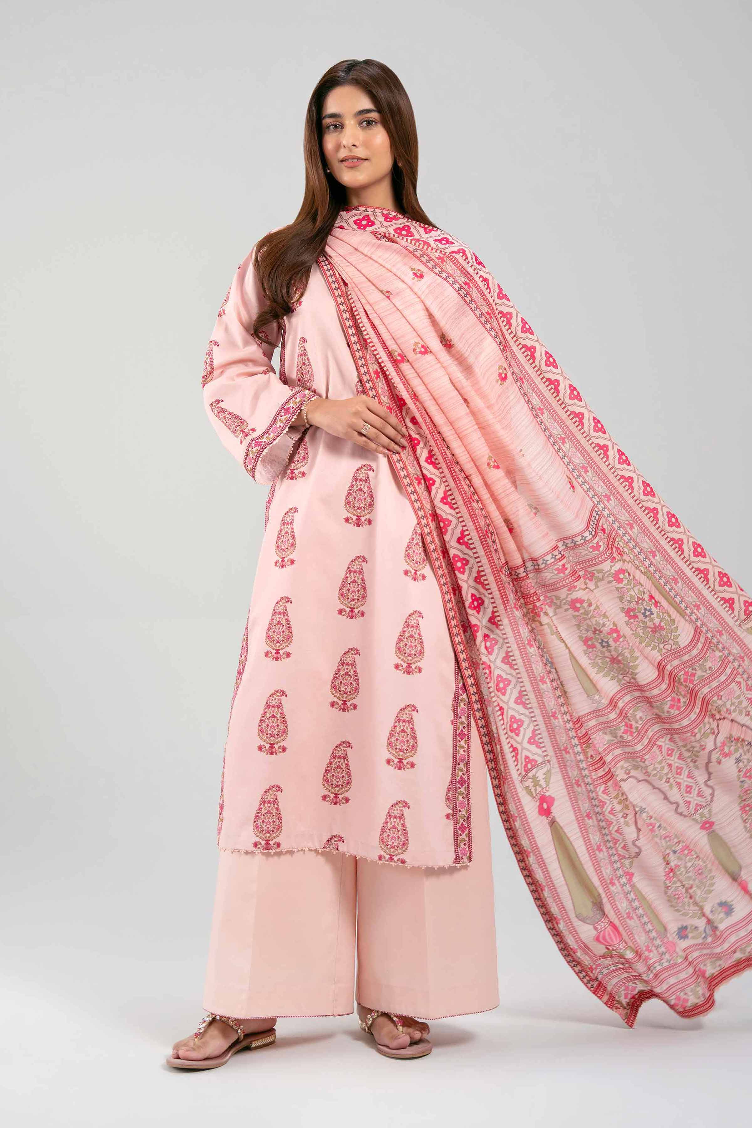 3 Piece - Digital Printed Suit - 42601380 for Women - Unstitched Collection | Nishat | Shop Online