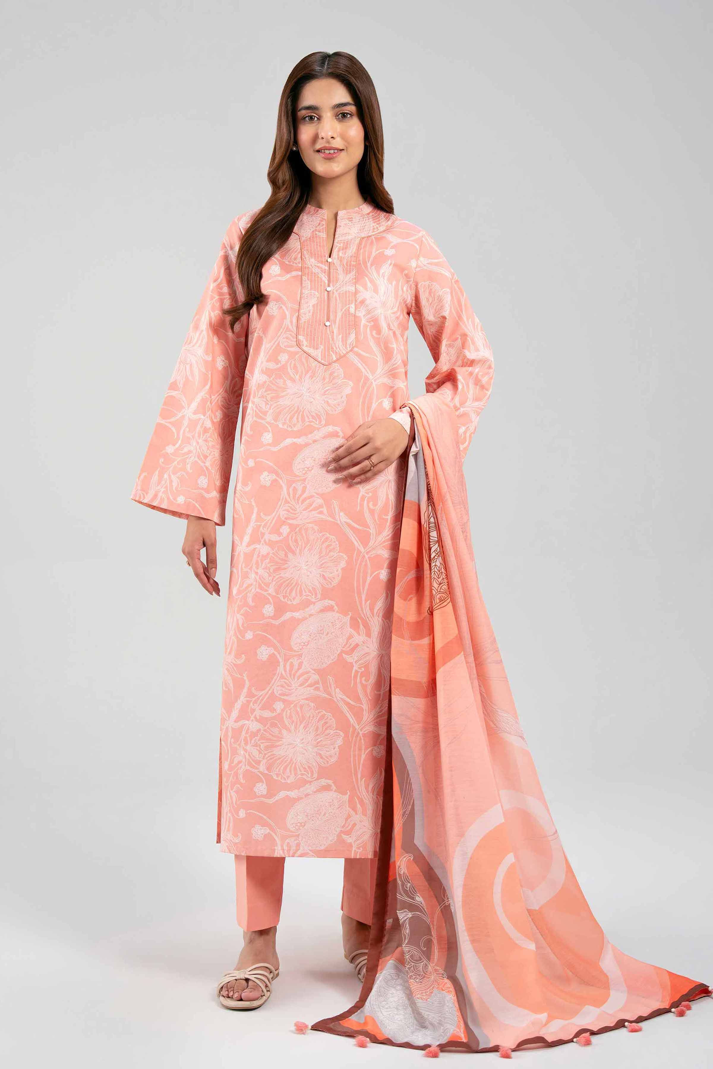 3 Piece - Digital Printed Suit - 42601381 for Women - Unstitched Collection | Nishat | Shop Online