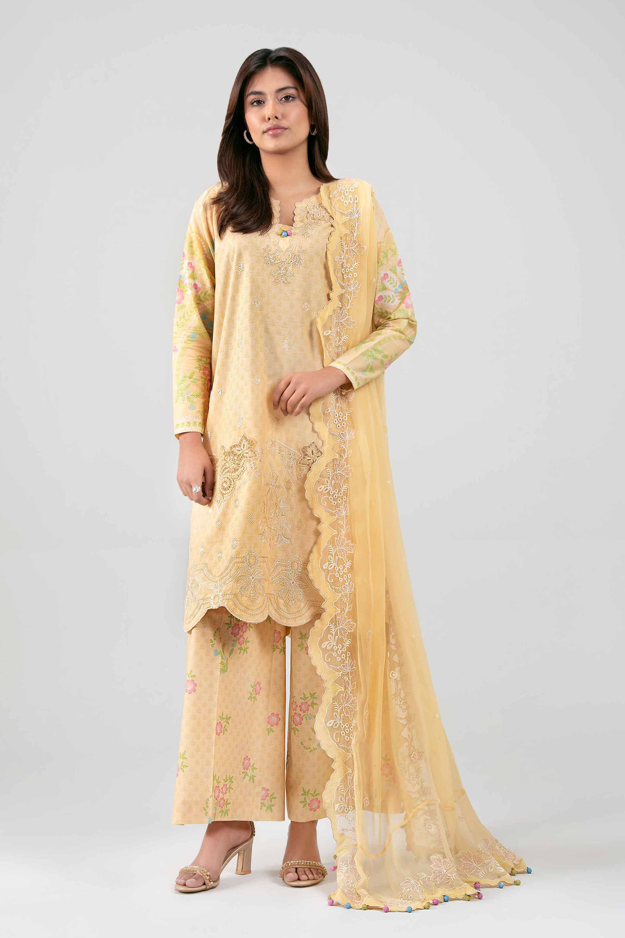 3 Piece - Embroidered Suit - 42601388 for Women - Unstitched Collection | Nishat | Shop Online