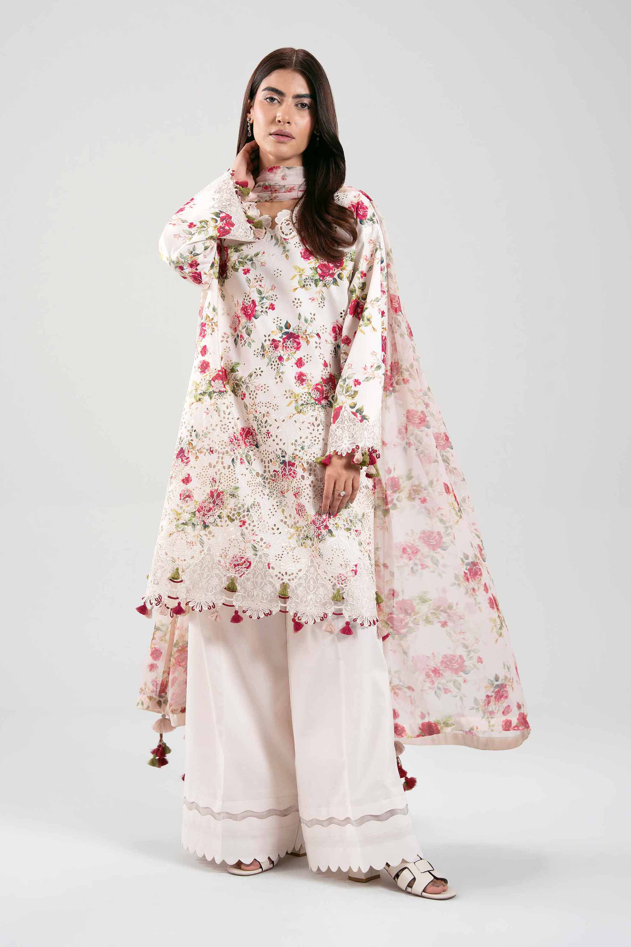 3 Piece - Digital Printed Embroidered Suit - 42601395 for Women - Unstitched Collection | Nishat | Shop Online