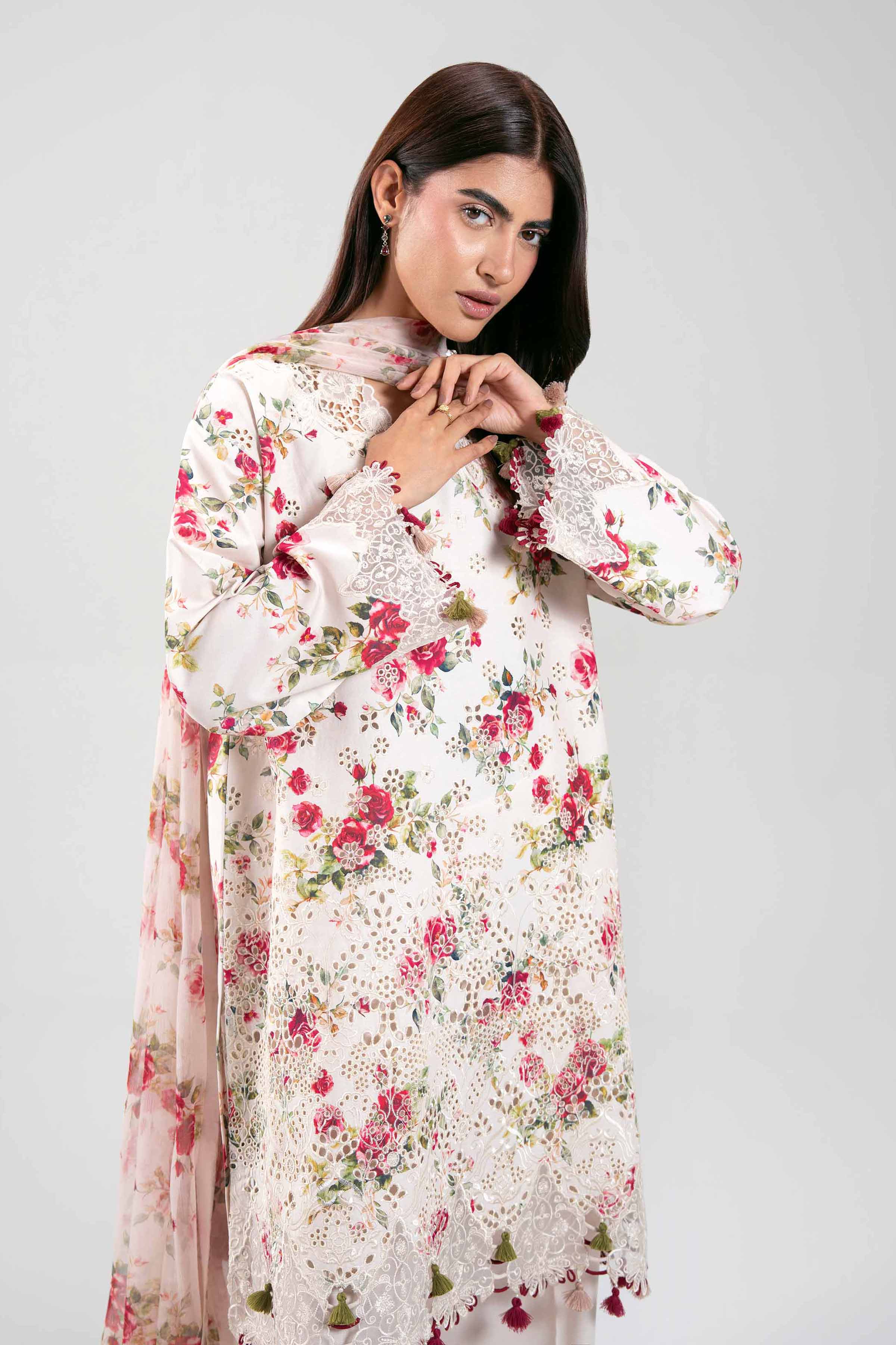 3 Piece - Digital Printed Embroidered Suit - 42601395 for Women - Unstitched Collection | Nishat | Shop Online